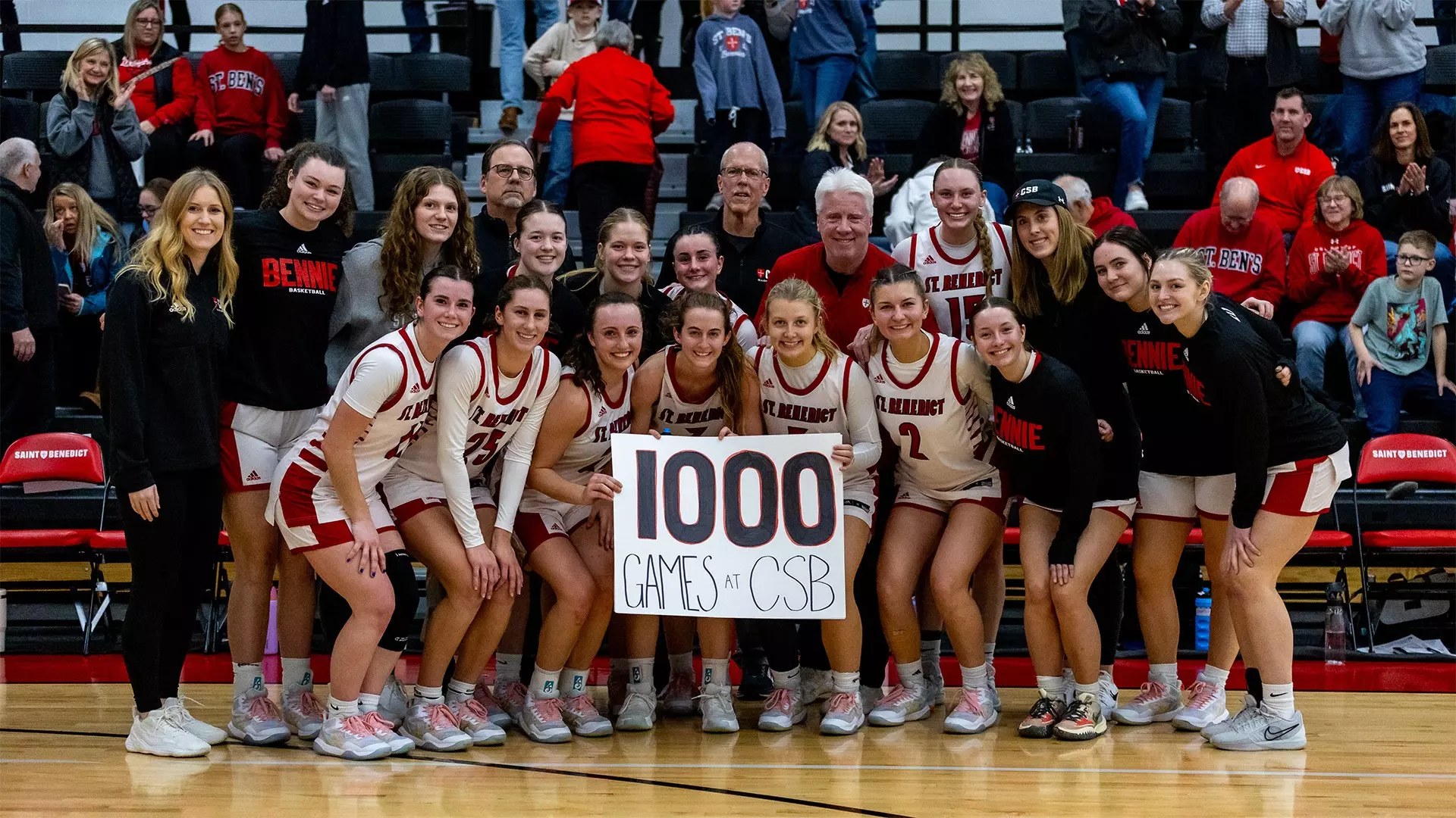 CSB Basketball Team - Coach Durbin's 1000 Game at CSB