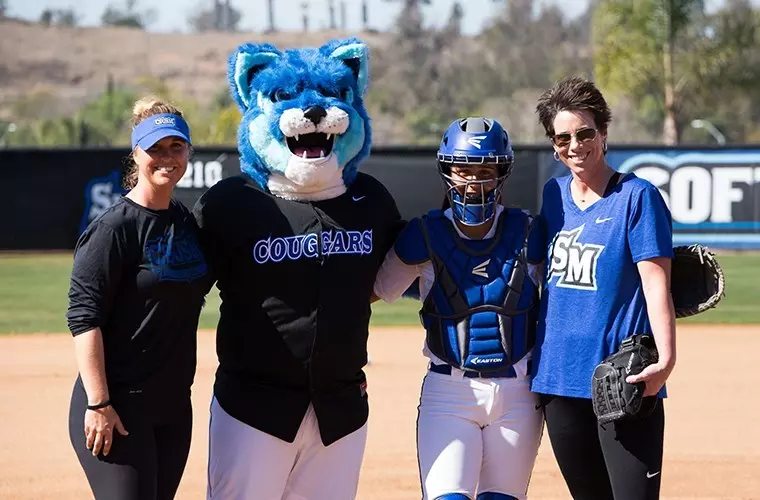 Softball D2 Debut, Jennifer Milo, Crash, Laurie Nevarez, Carla Bernal