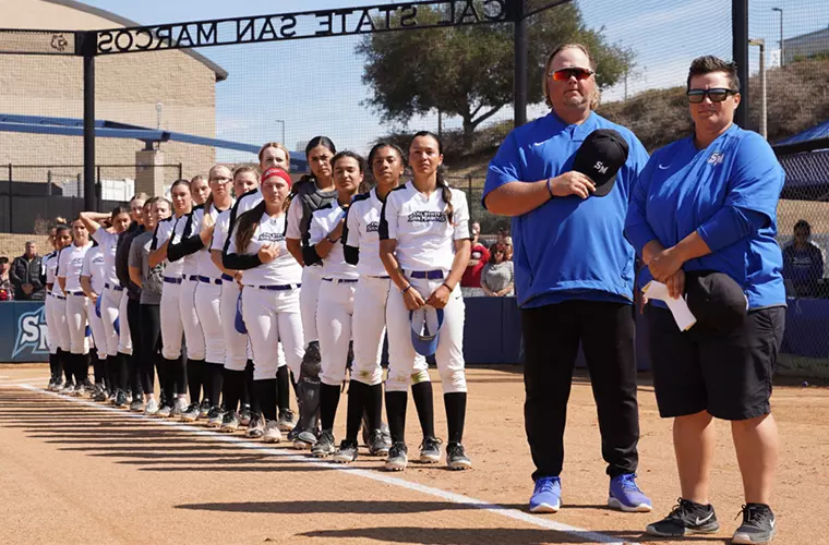 Softball Pregame - National Anthem