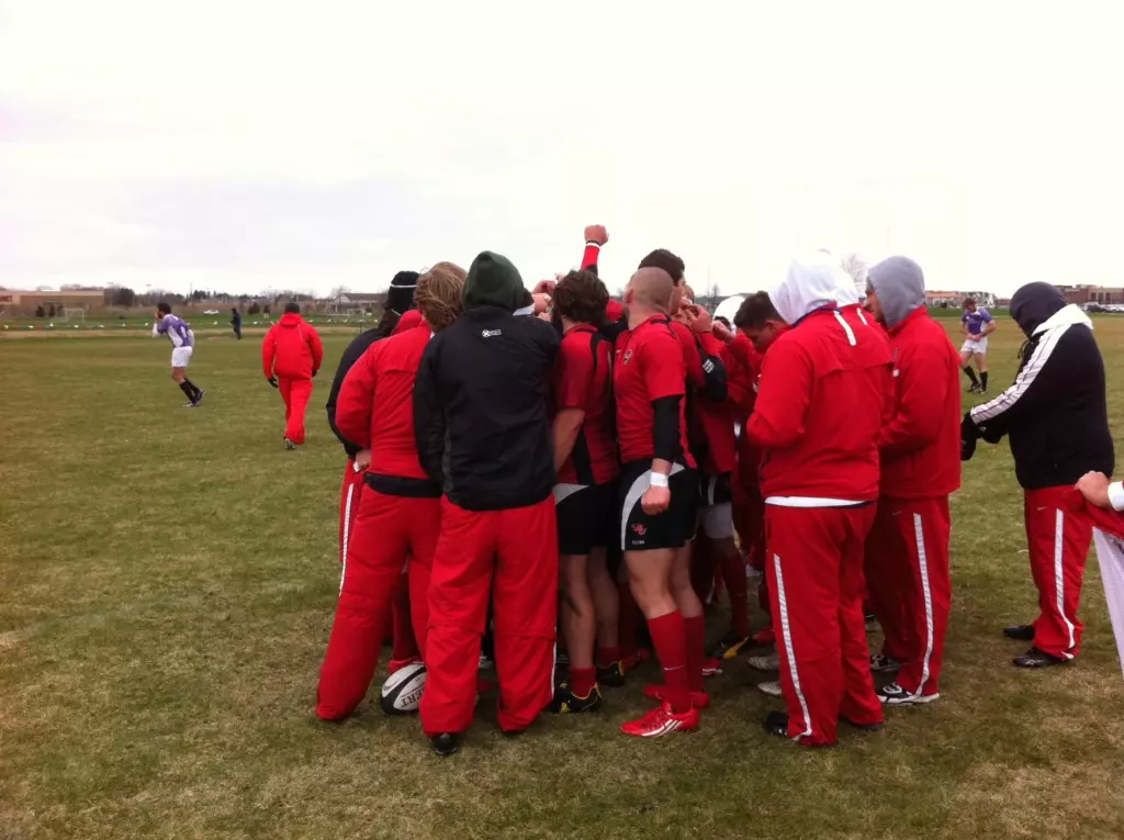 D1 Rugby Huddle vs. Kansas State