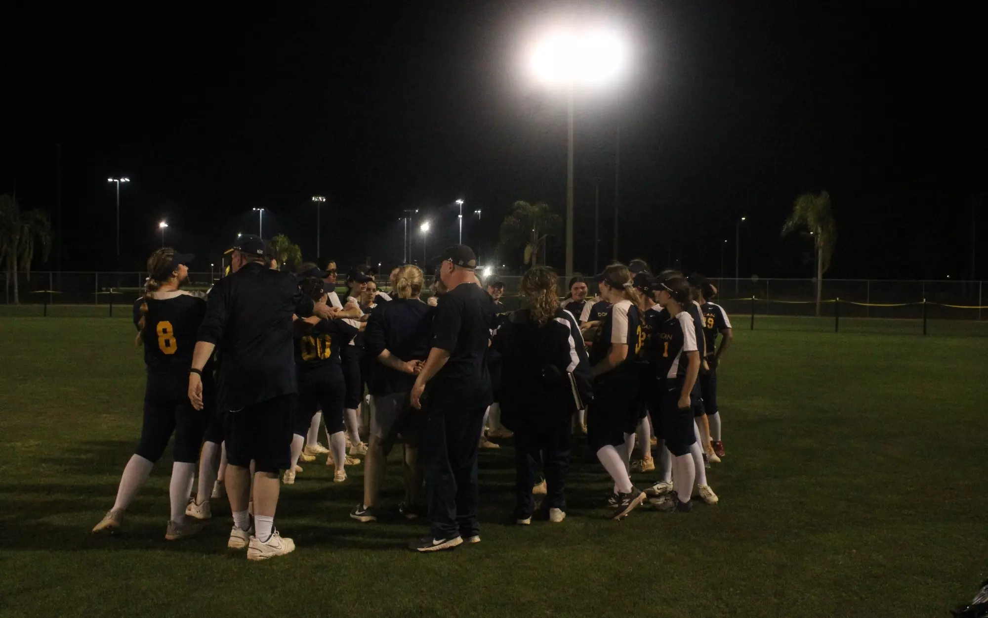 Softball Team Huddle 