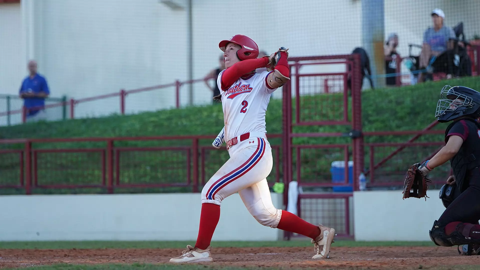 Destiny Colgate at bat swing