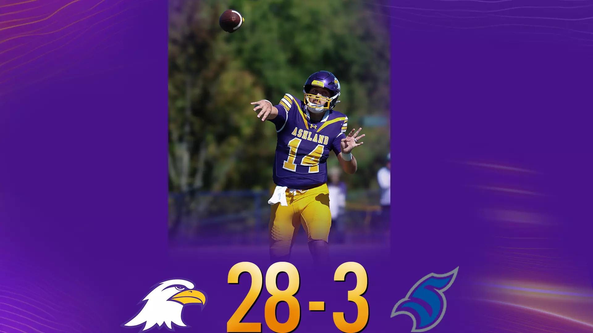 No. RV Eagle Football Takes Care Of Saints On The Road Ashland University