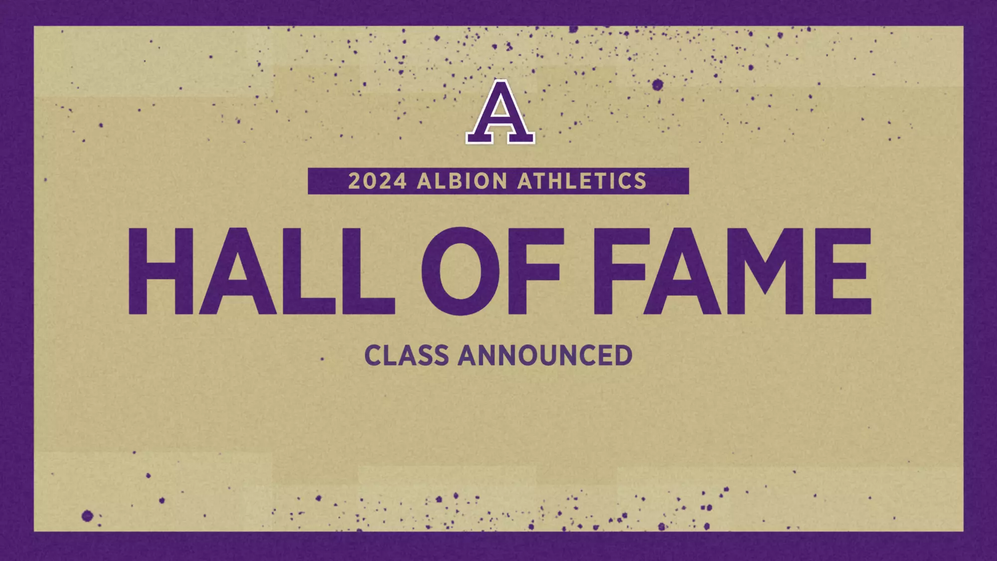 Albion announces 2024 Athletics Hall of Fame class Albion College