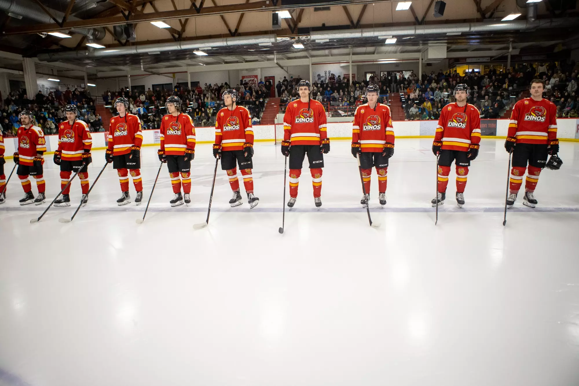 Jan. 2, 2023 - Calgary Dinos hosting the U25 Ukrainian National Team for the Hockey Can't Stop Tour