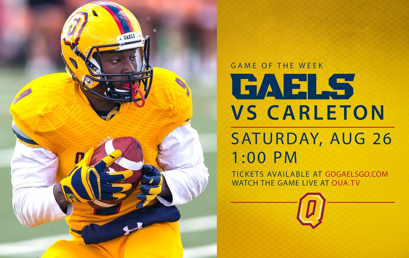 football game of the week vs Carleton