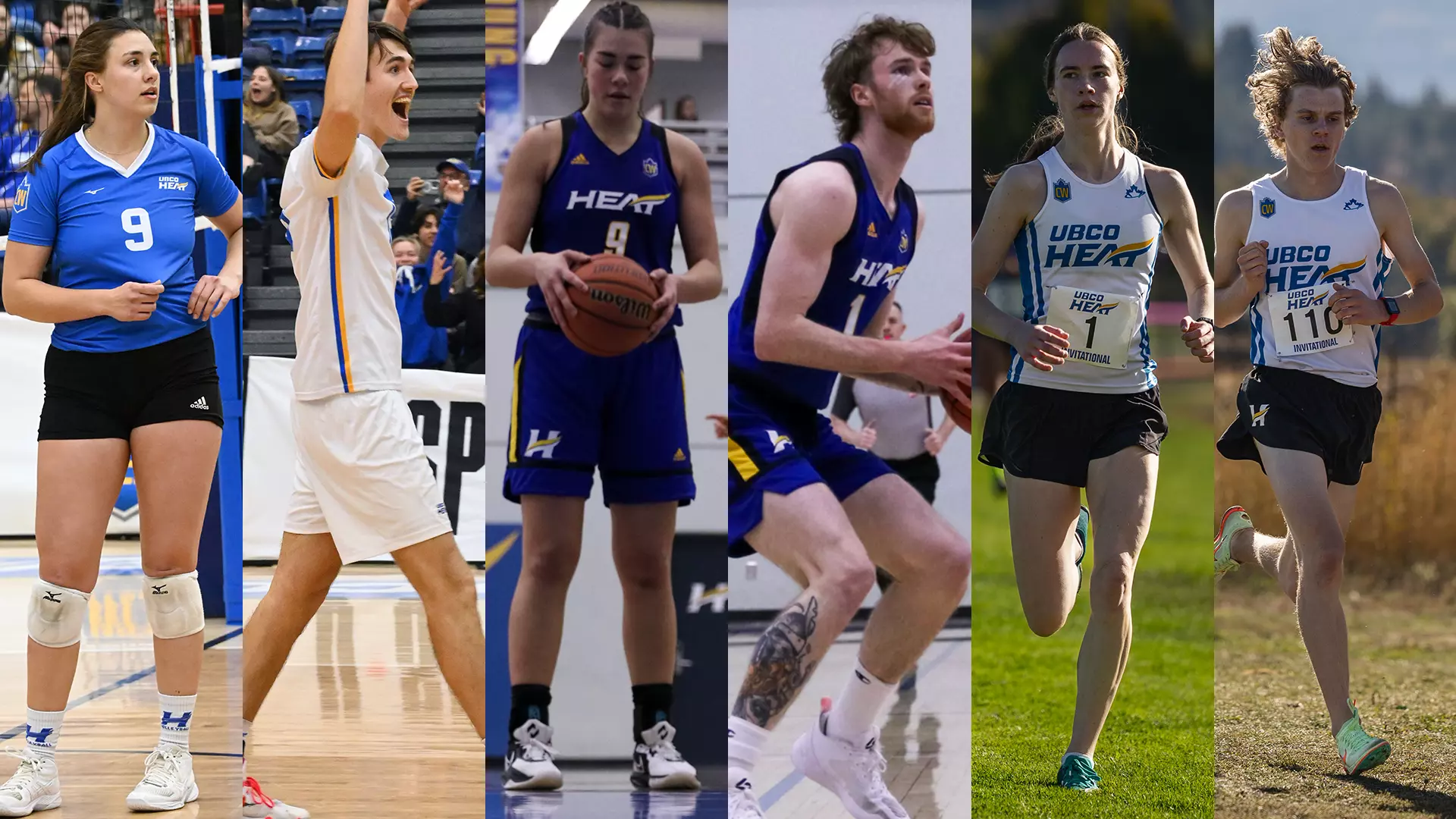 From left to right, women's volleyball, men's volleyball, women's basketball, men's basketball, women's track and men's track will all be in action this weekend