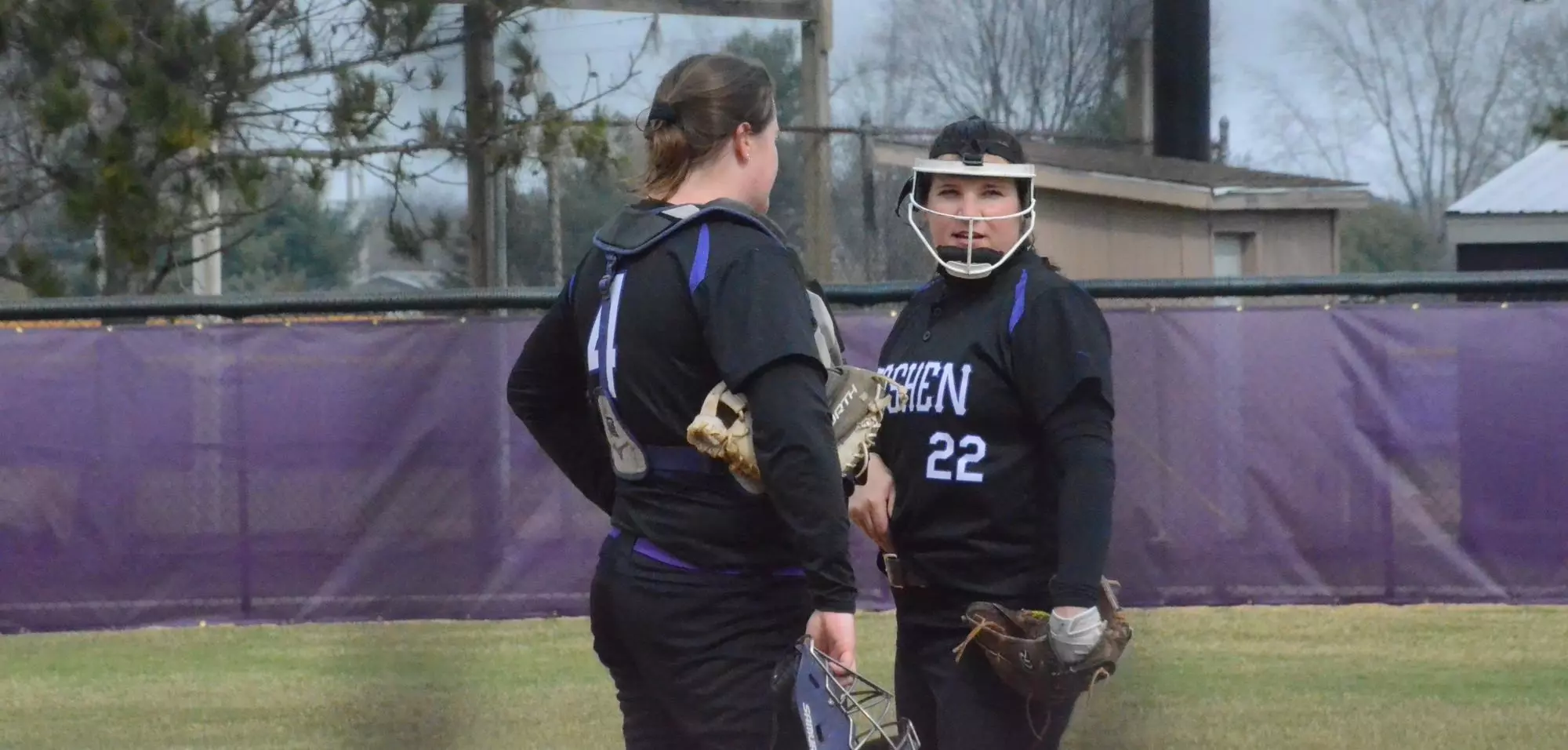 Pawelski and Koteles chat at the mound