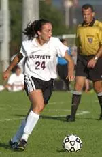 Senior co-captain Meghan Sweeney and the Leopards got their first win of the year on Saturday.