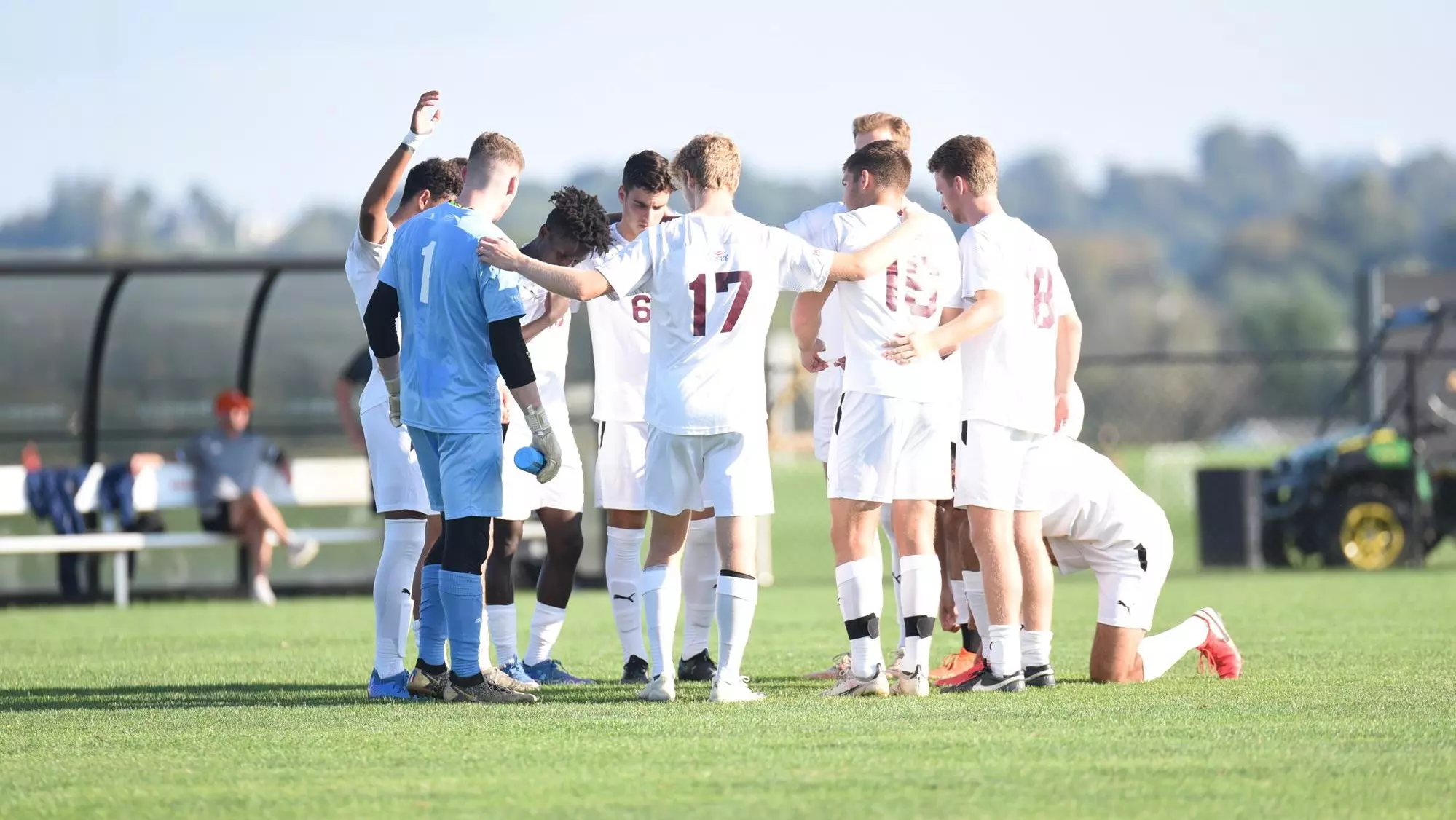 Men's Soccer Team Huddle
