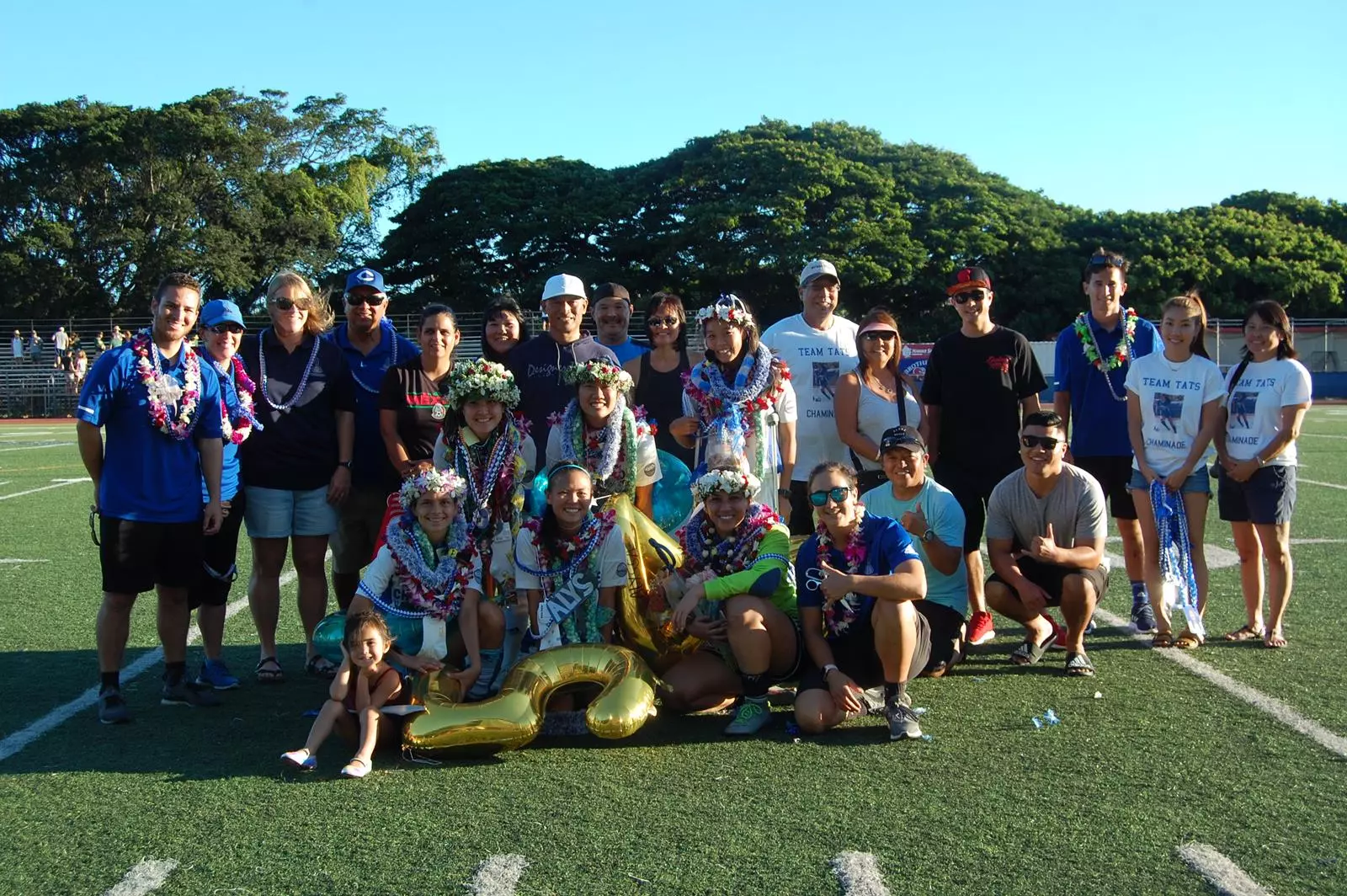 Women's soccer seniors on Senior Day