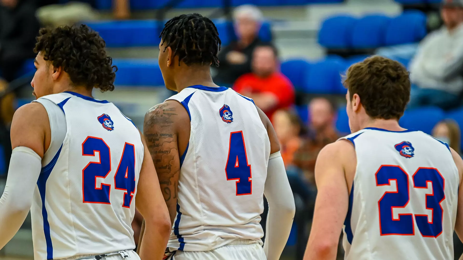 Jersey backs of Marauders basketball