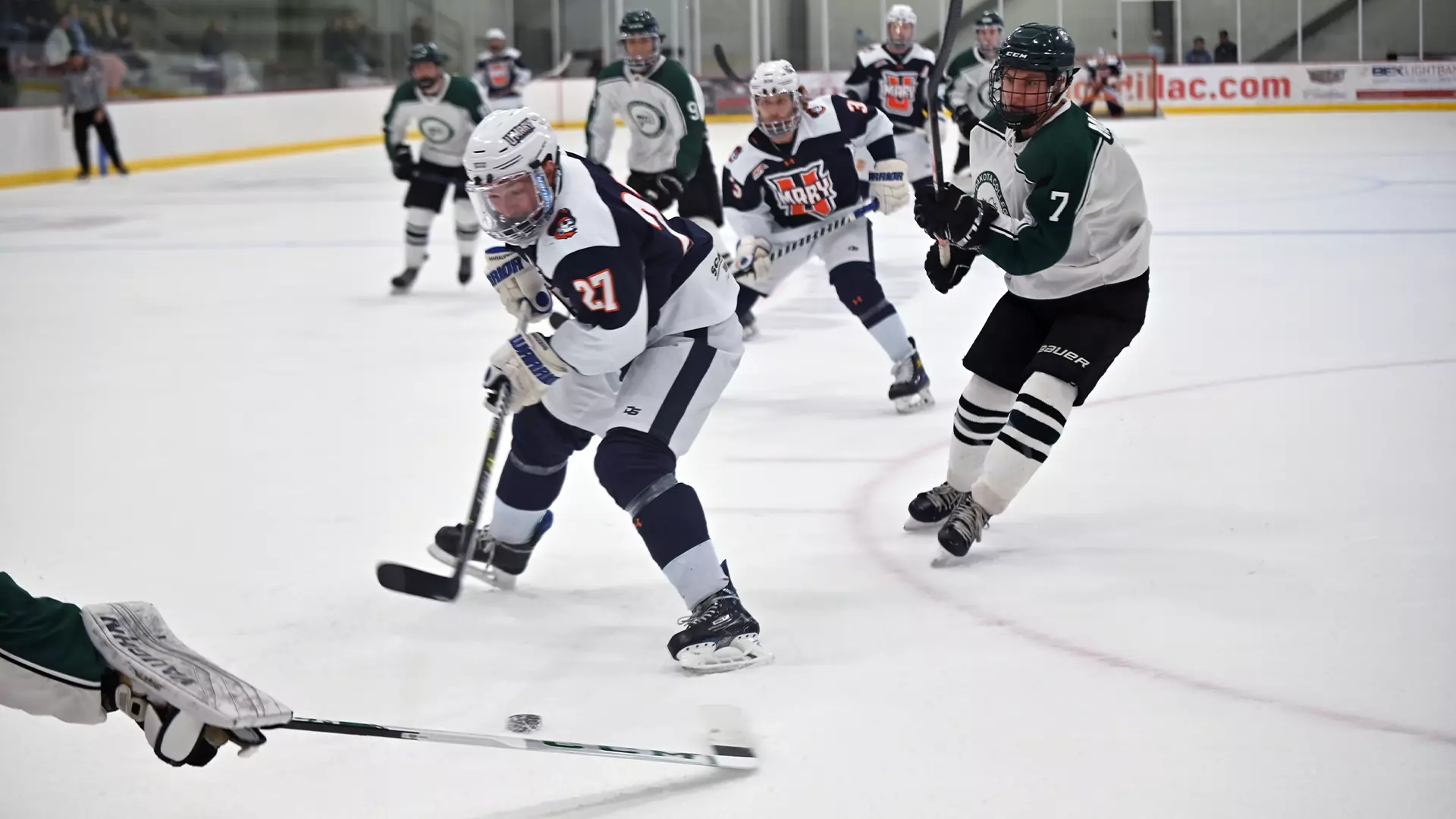 Johnny Witzke burns past Lumberjacks