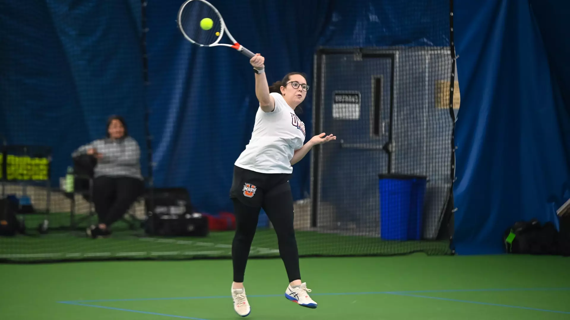 Hala Hossam Awad strikes the ball in return
