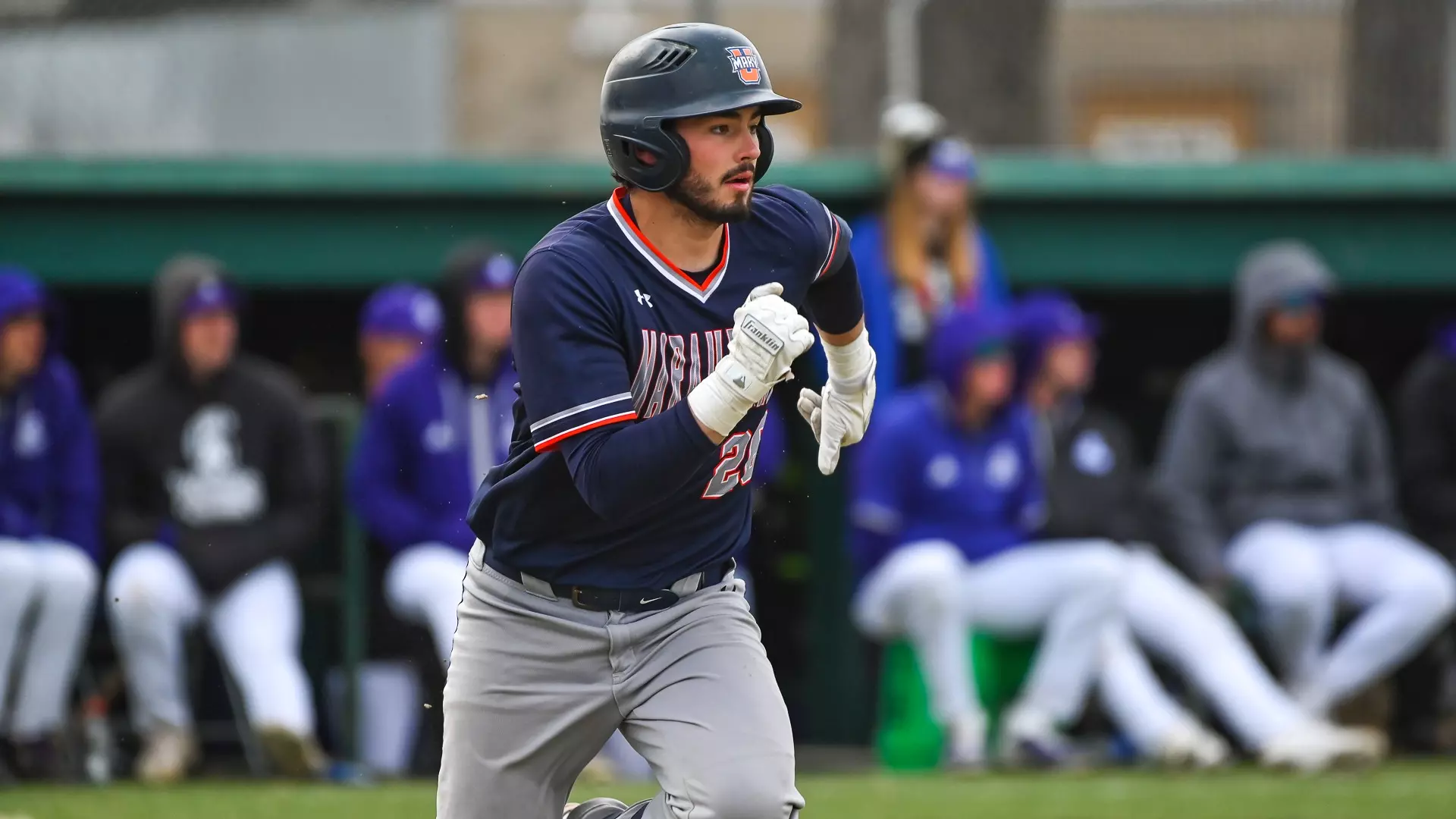 Krece Papierski hustles down the 1st base line