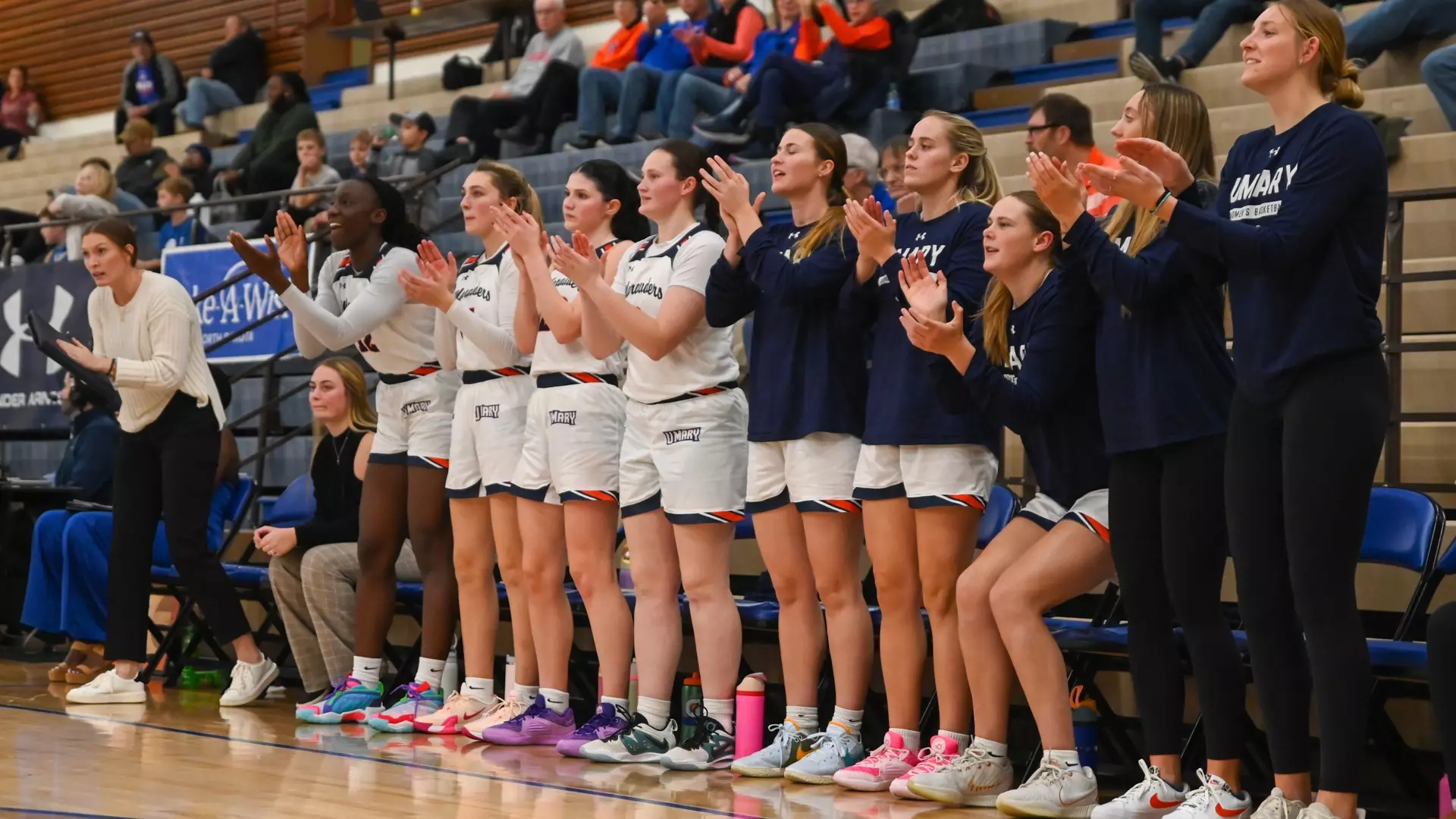 Marauders bench cheers on team