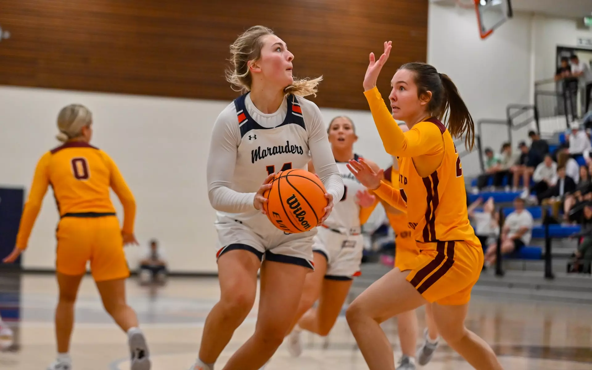 Ryleigh Wacha looks for a shot