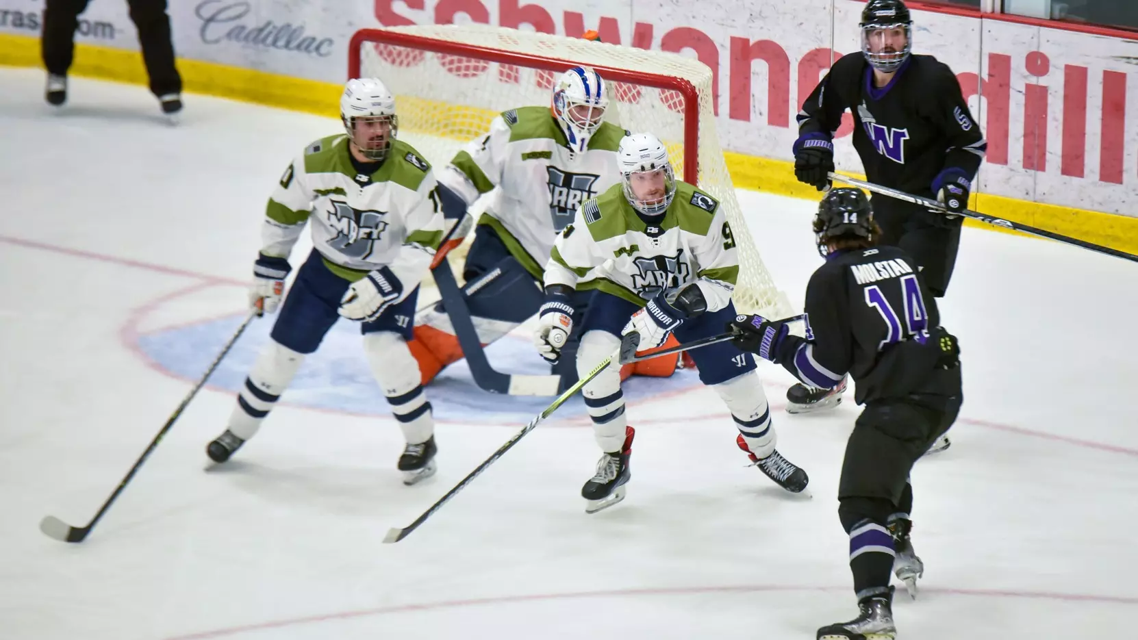 Marauders defend their goal against Waldorf