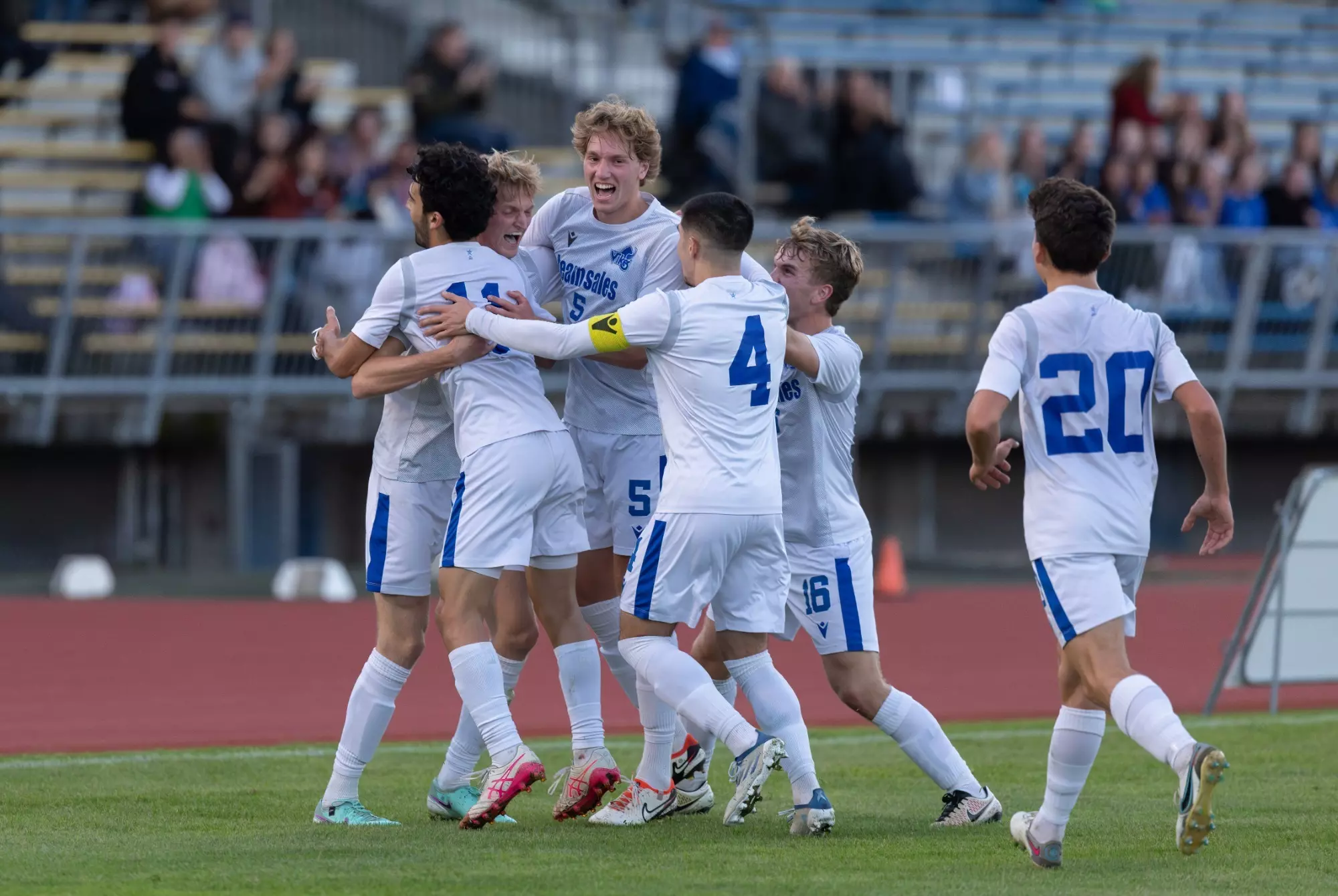 Men's soccer takes down UBC in first of two matchups University of