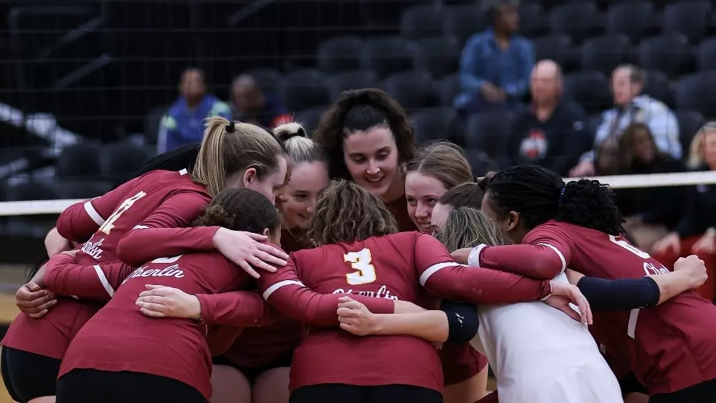 Oberlin Volleyball Huddle