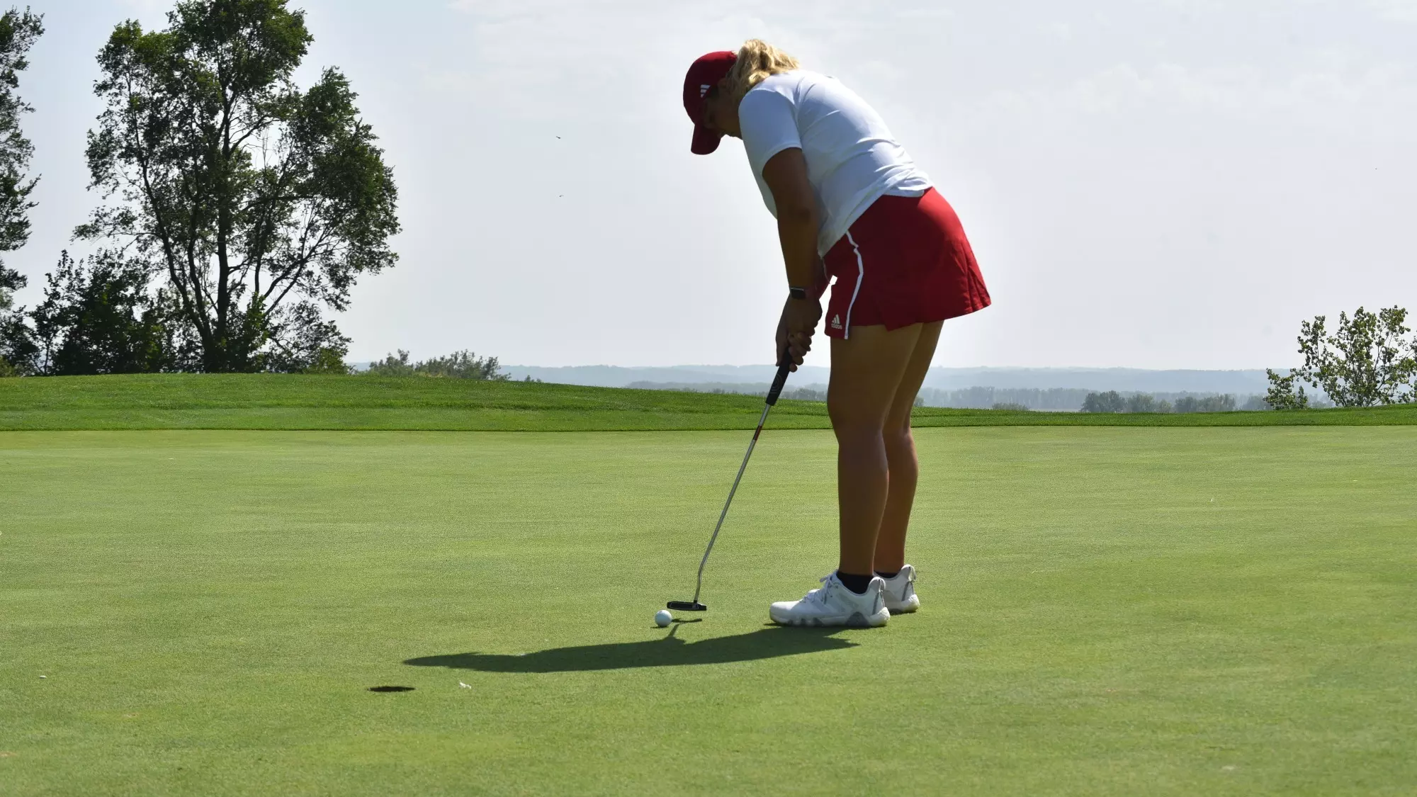 Putting on the green 