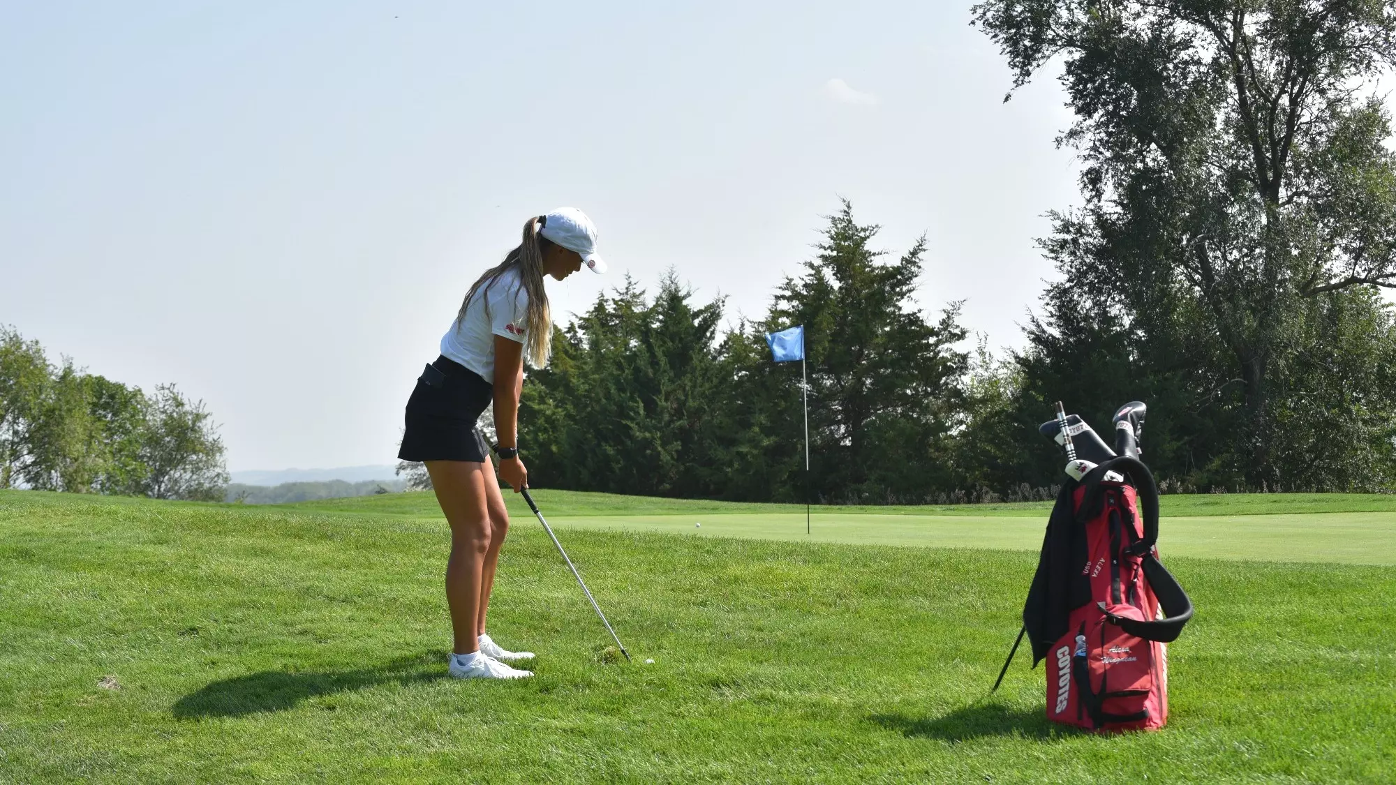 Putting golf ball
