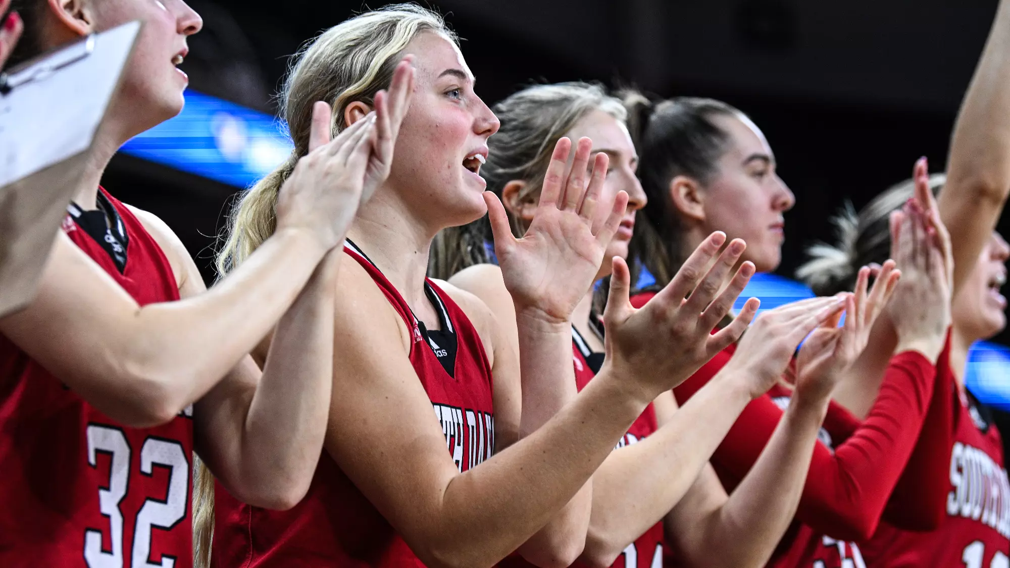 WBB bench at Omaha