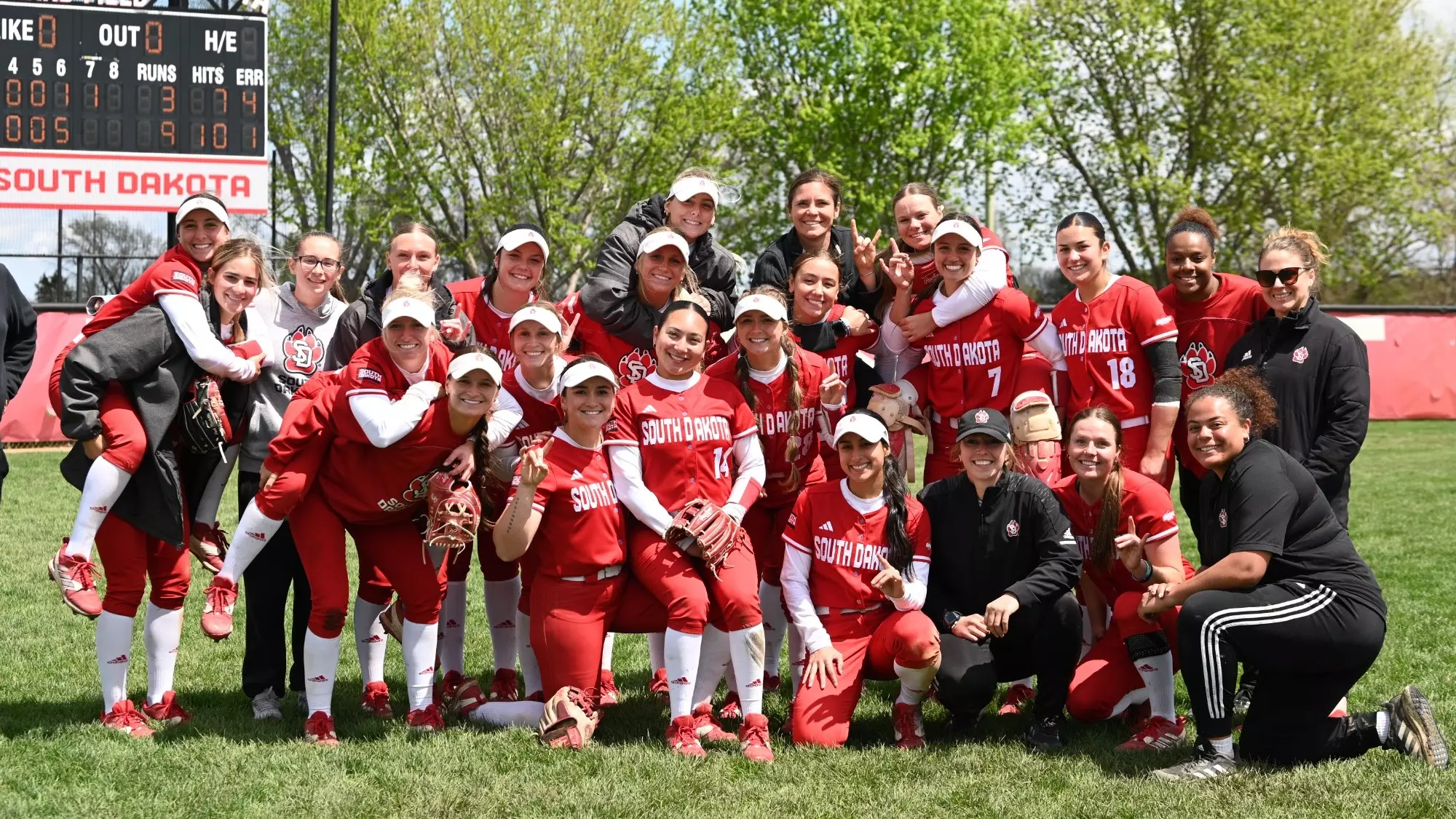 team on senior day vs NDSU