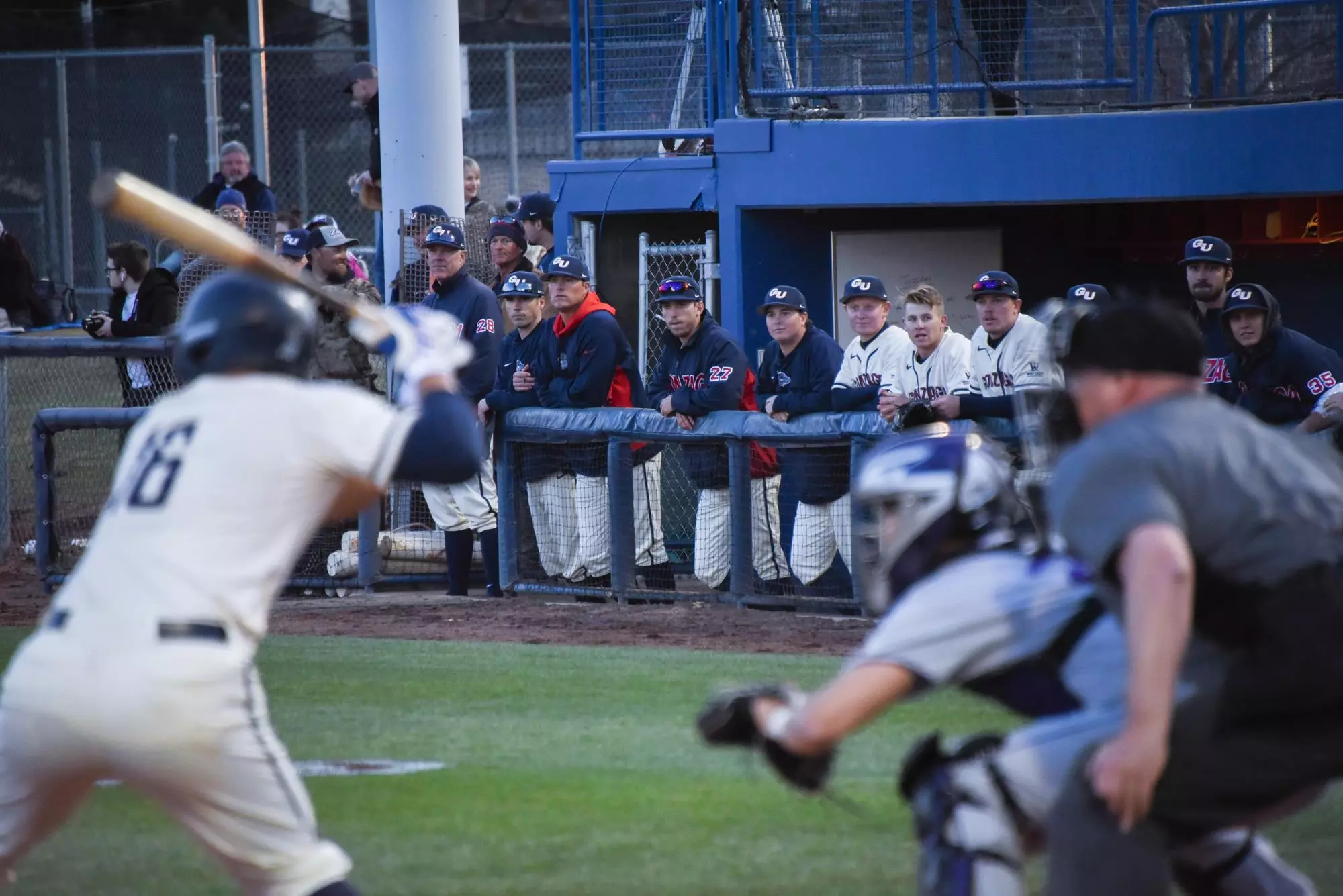 team in the dugout