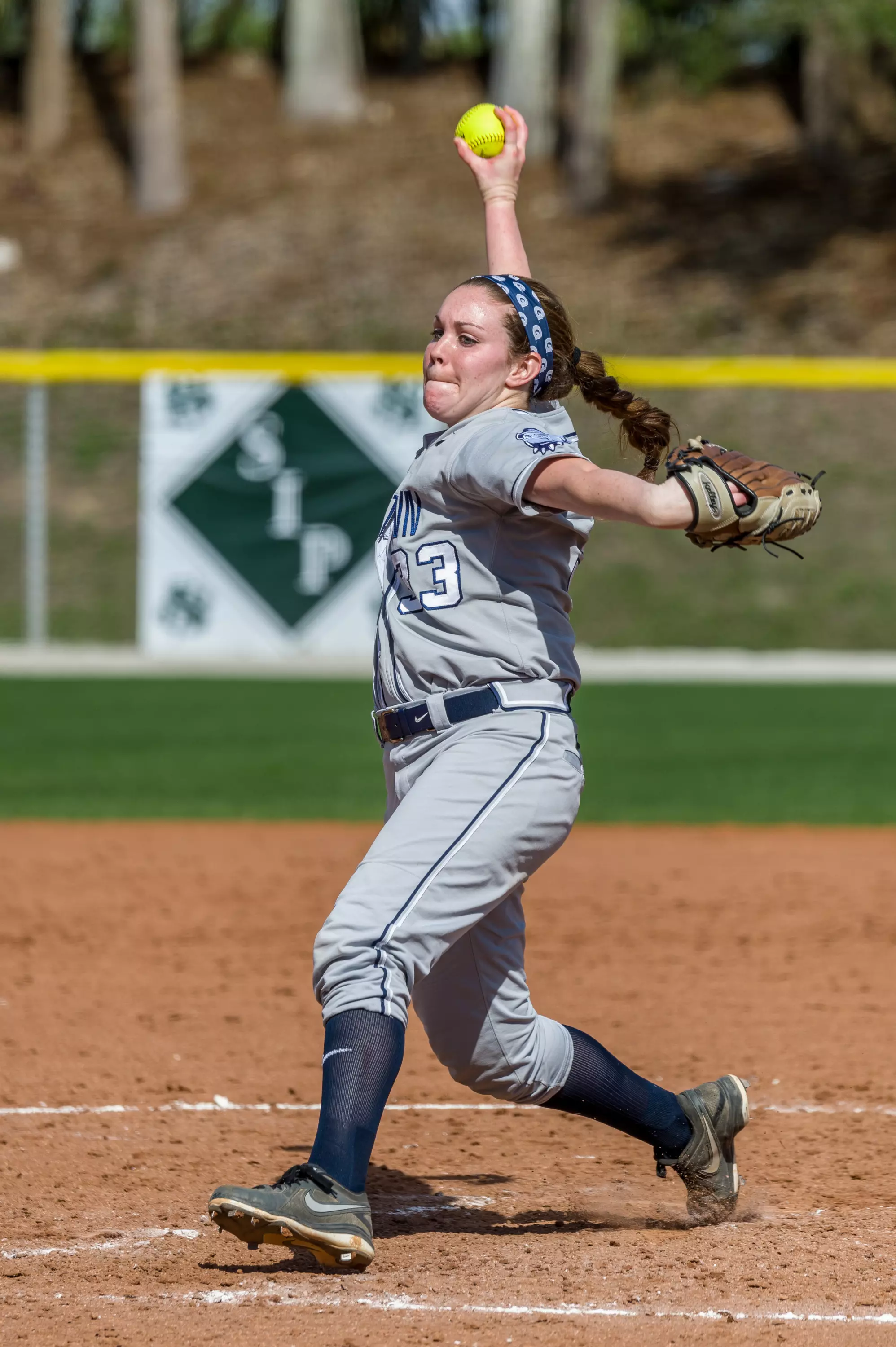 Lauren O'Leary allowed one run to earn the Hoyas game one victory.