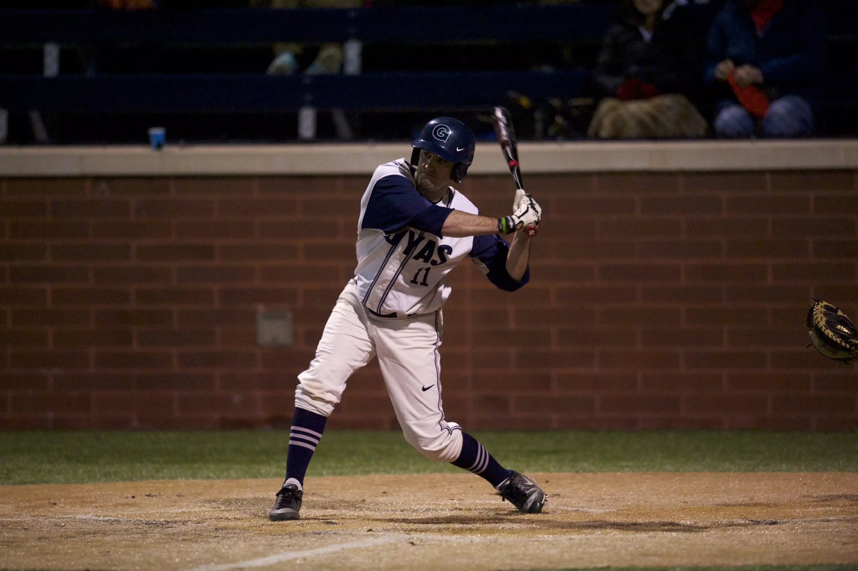 Patrick Camporini had two hits and was on base three times on Sunday.