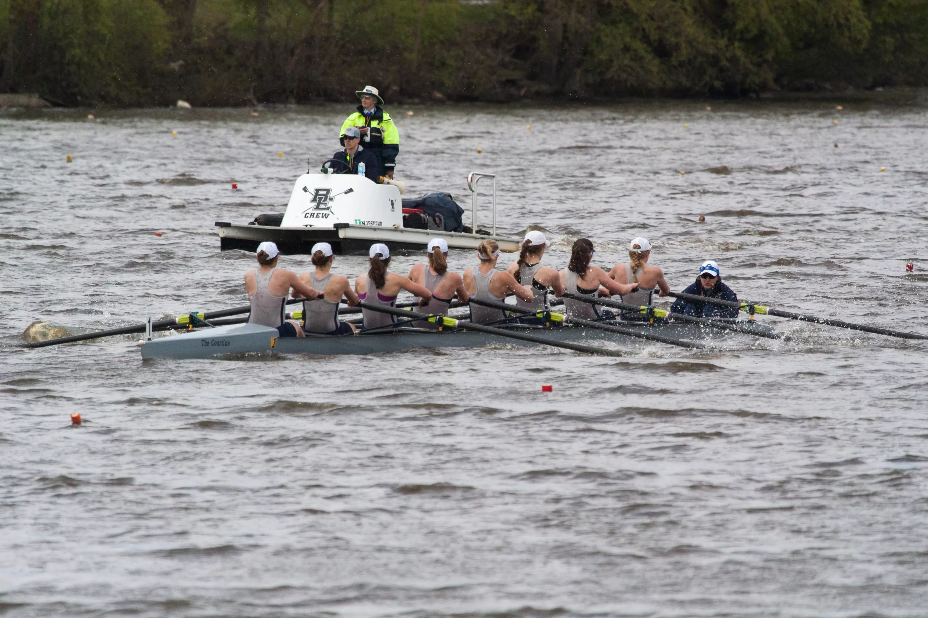 The Georgetown varsity eight boat placed fourth in the grand final on Sunday.