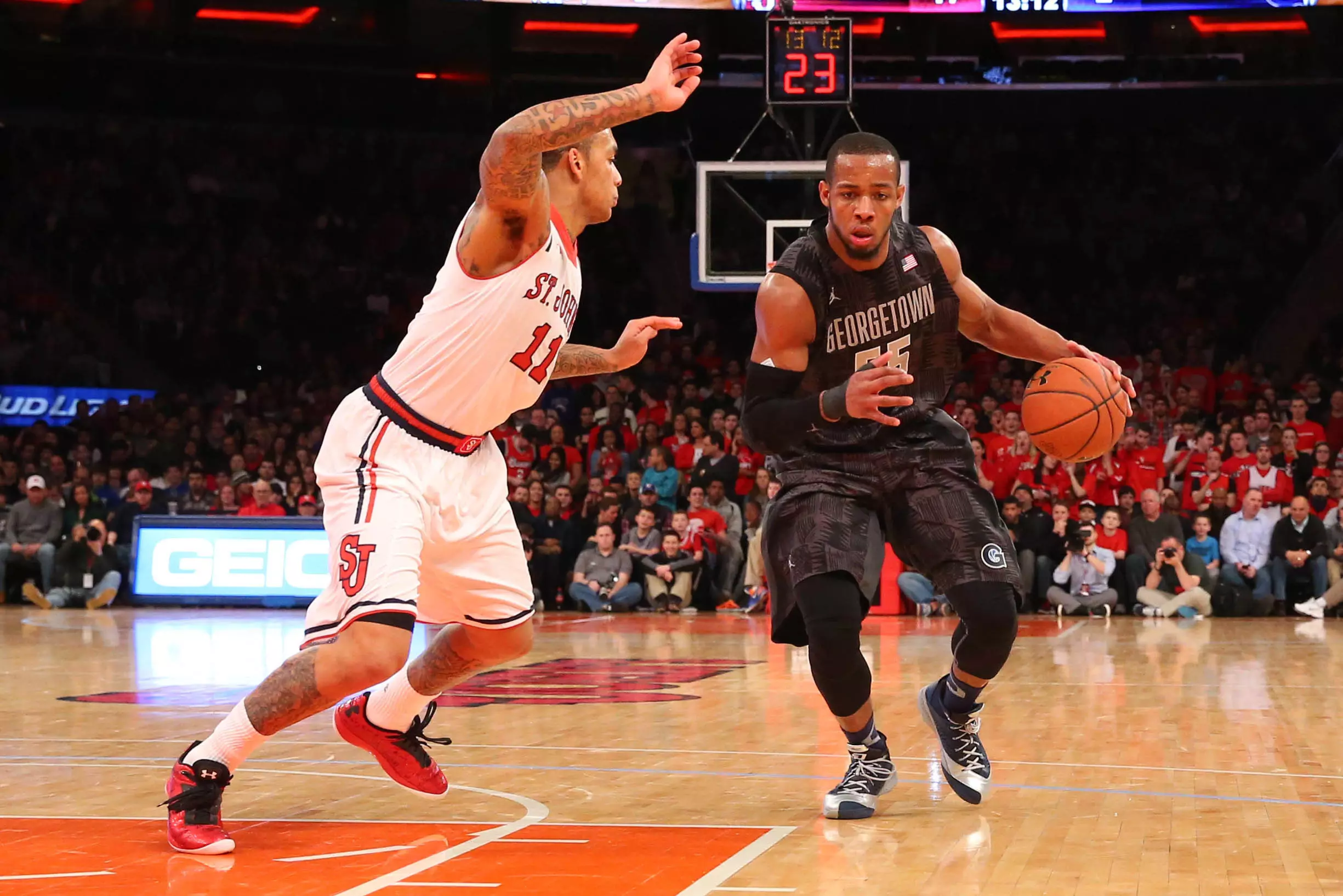 Georgetown will play Indiana at Madison Square Garden on Dec. 27.