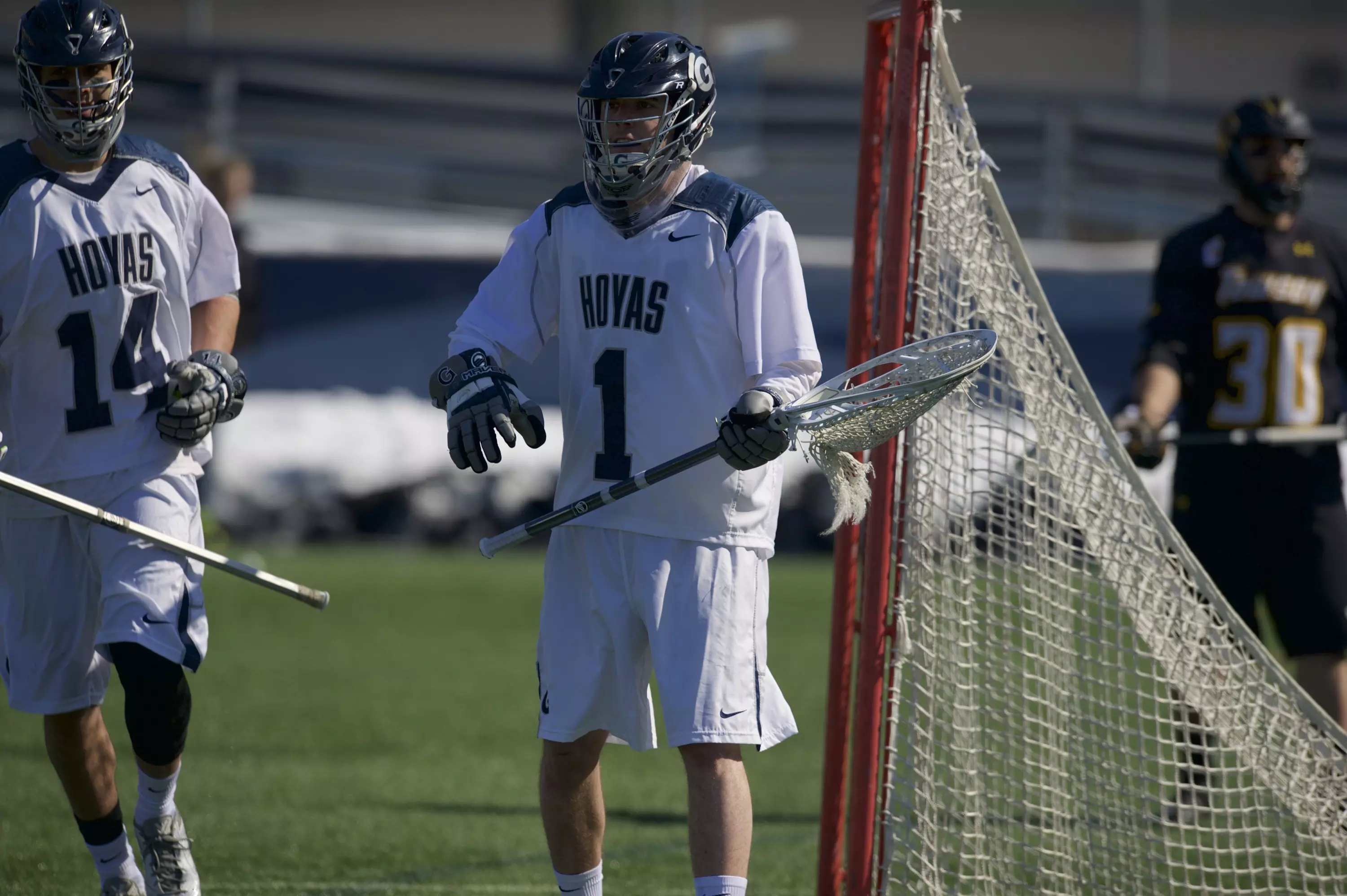 Nick Marrocco had 17 saves in GU's win over Hofstra.