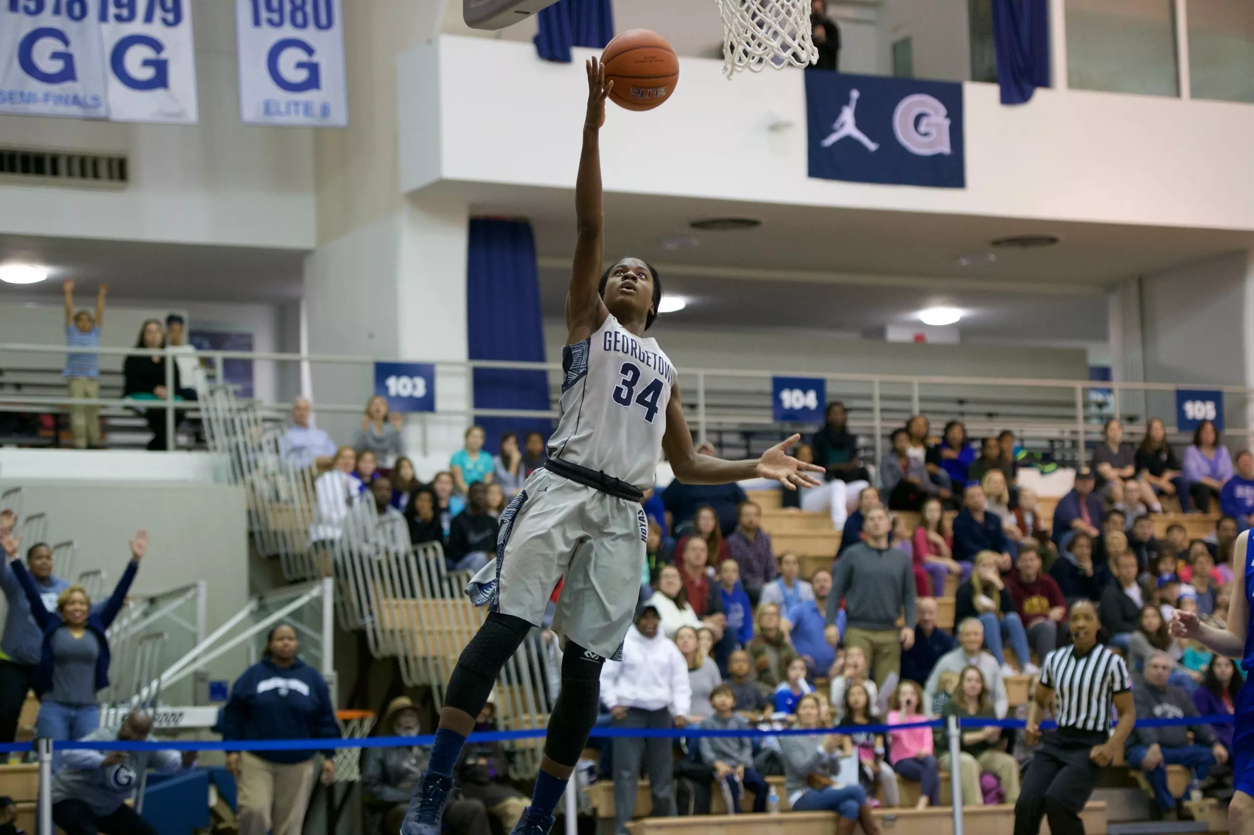 Dorothy Adomako finished with game highs of 19 points and nine rebounds.