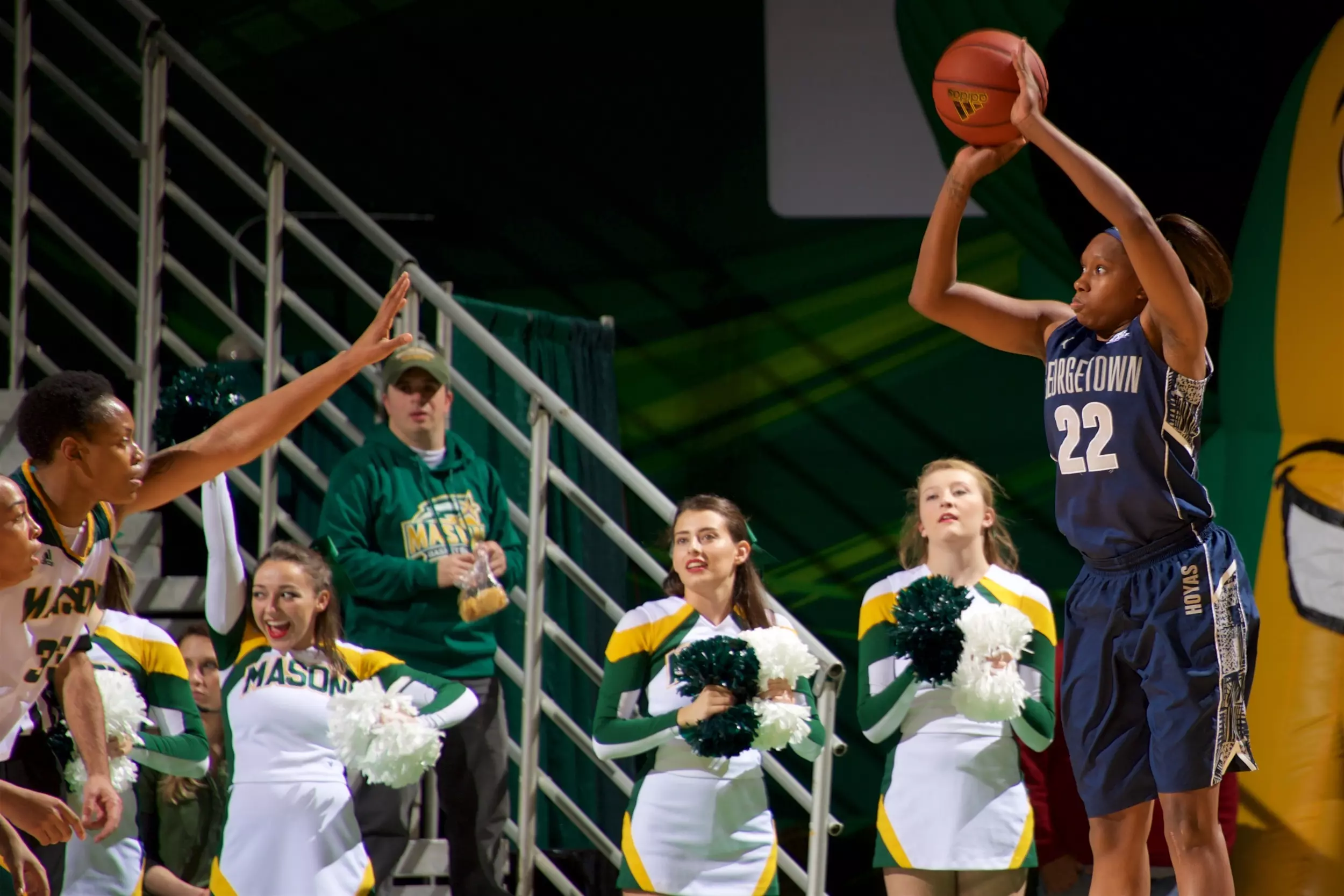 Logan Battle had 13 points and seven rebounds off the bench for the Hoyas.