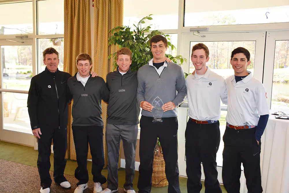 Georgetown won the 2016 Towson Invitational by four strokes.
