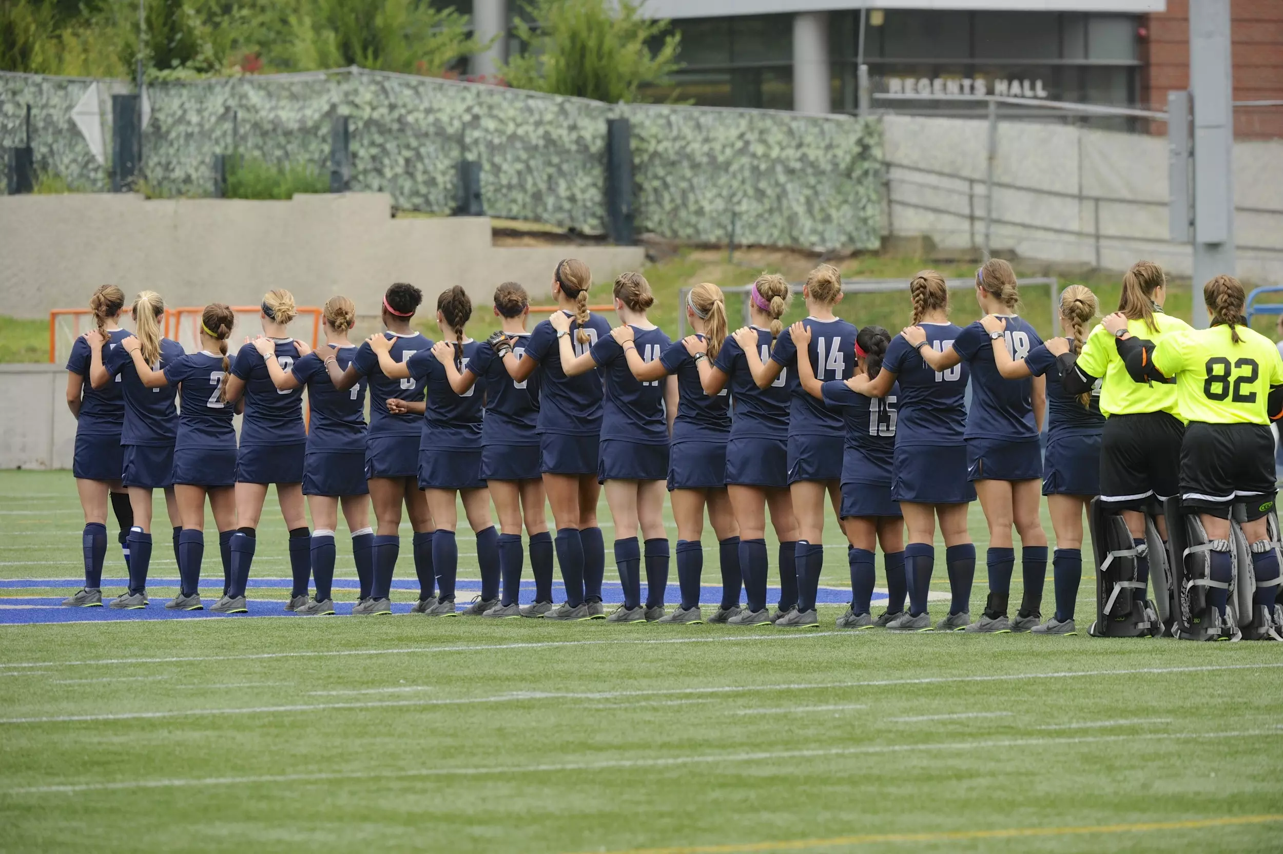 Georgetown faced 14 of its 19 opponents during the 2015 regular season.