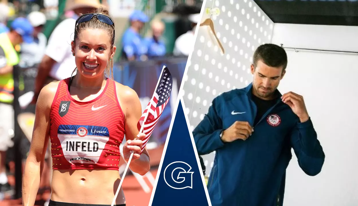 Emily Infeld (Photo Credit: Errol Anderson) and Charlie Buckingham (Photo Credit: instagram/USSailingTeam)