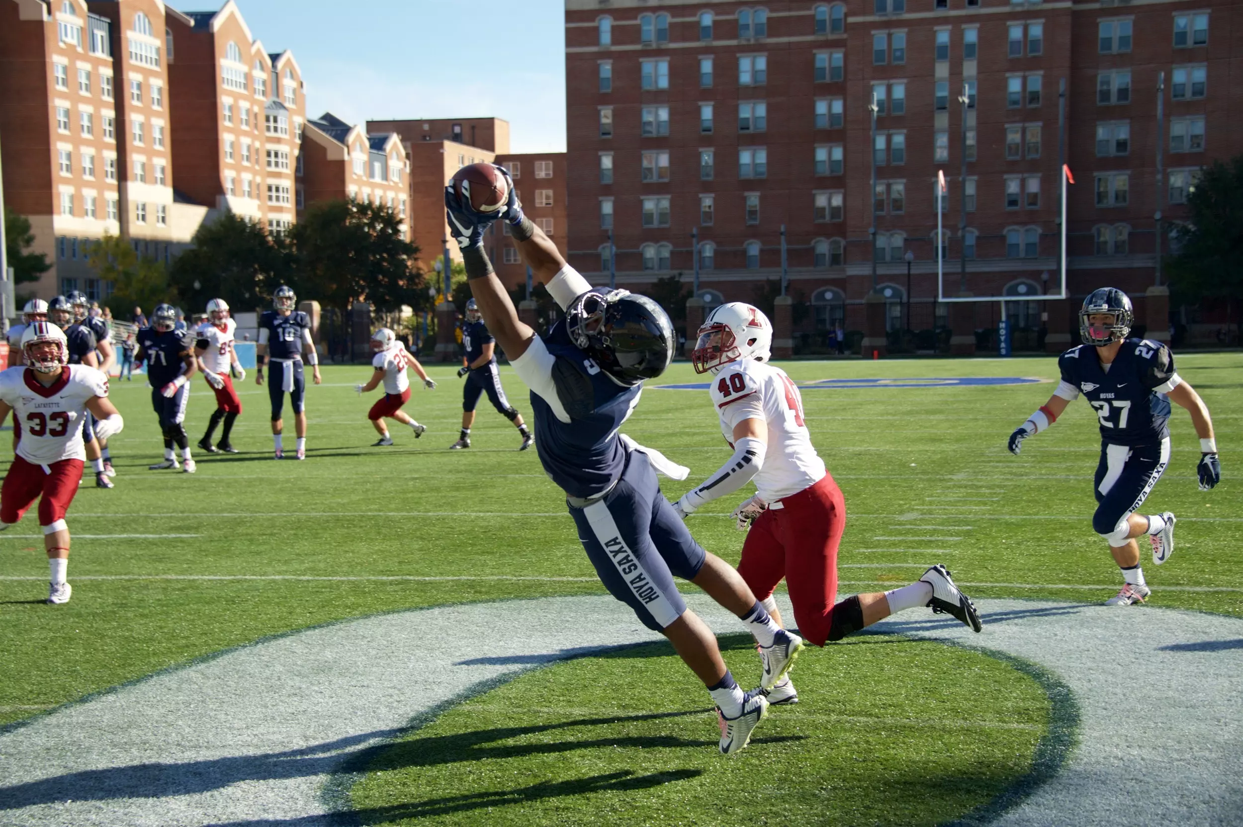 Senior WR Justin Hill returns after an All-Patriot League junior season. 