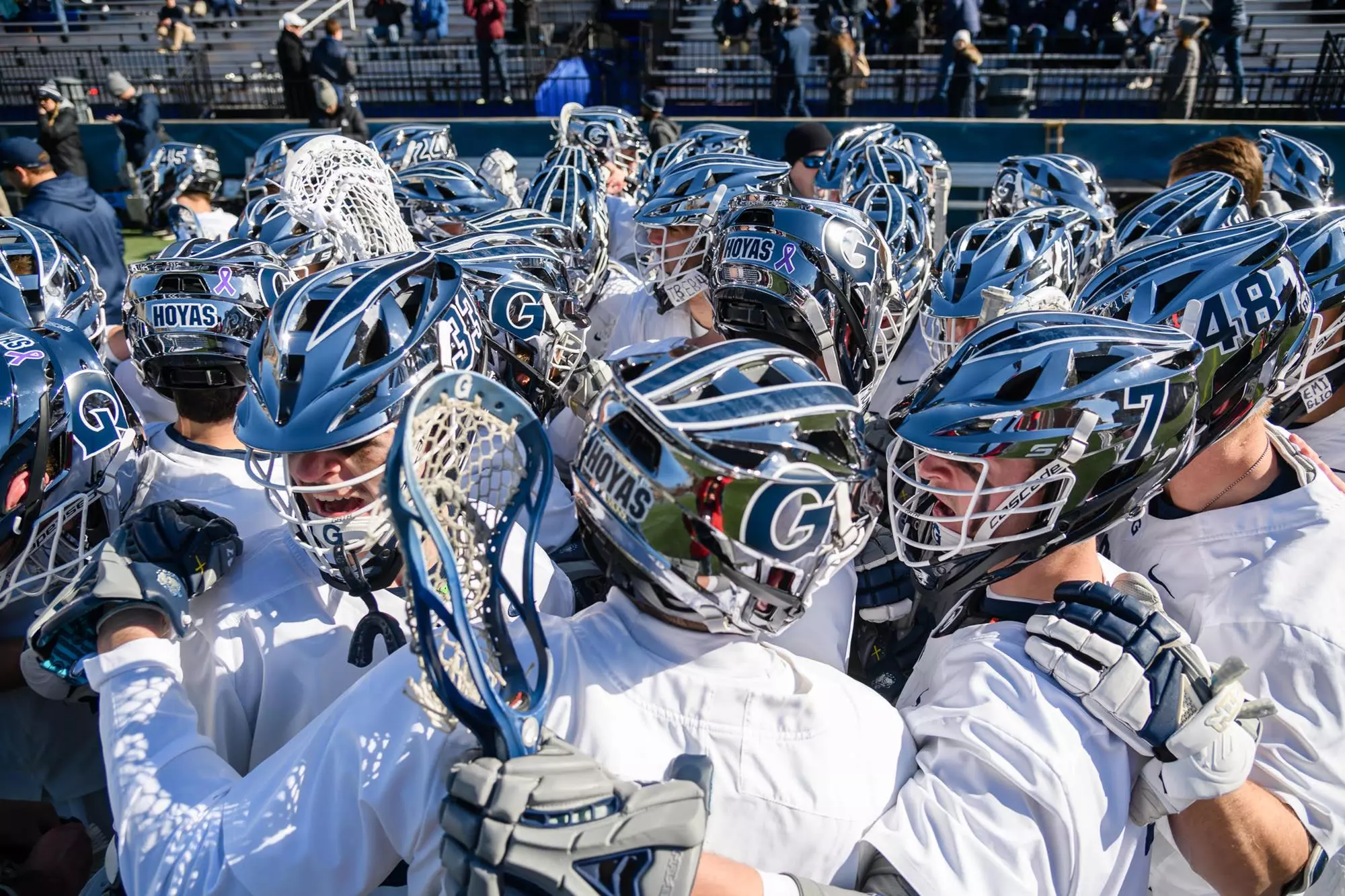 Georgetown Lacrosse Huddle