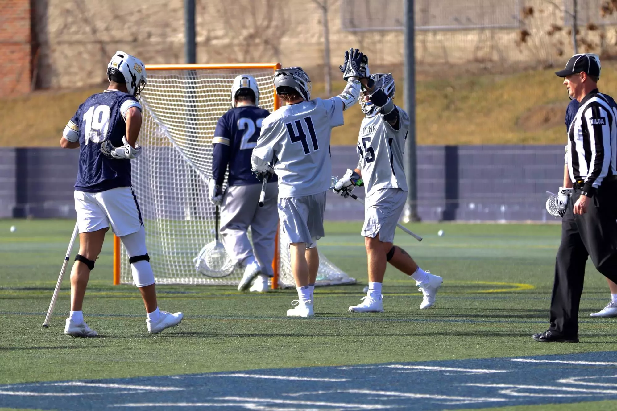 Men's Lacrosse Celebration