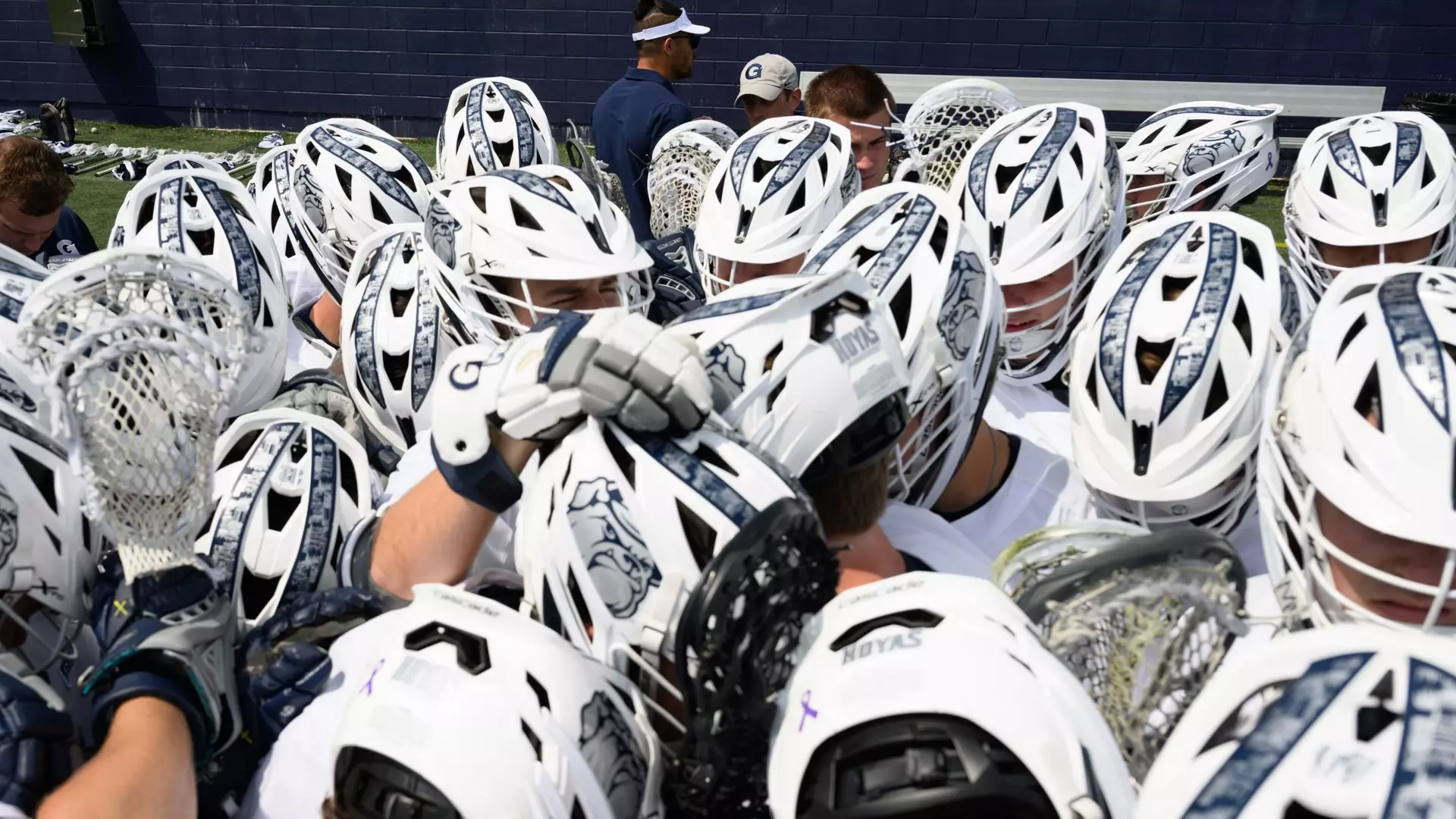 Men's Lacrosse Huddle
