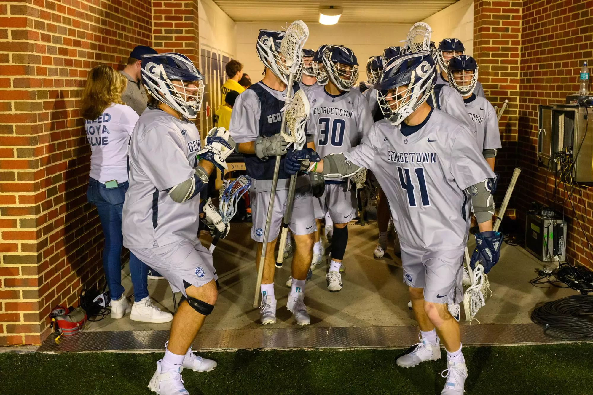 Men's Lacrosse Huddle