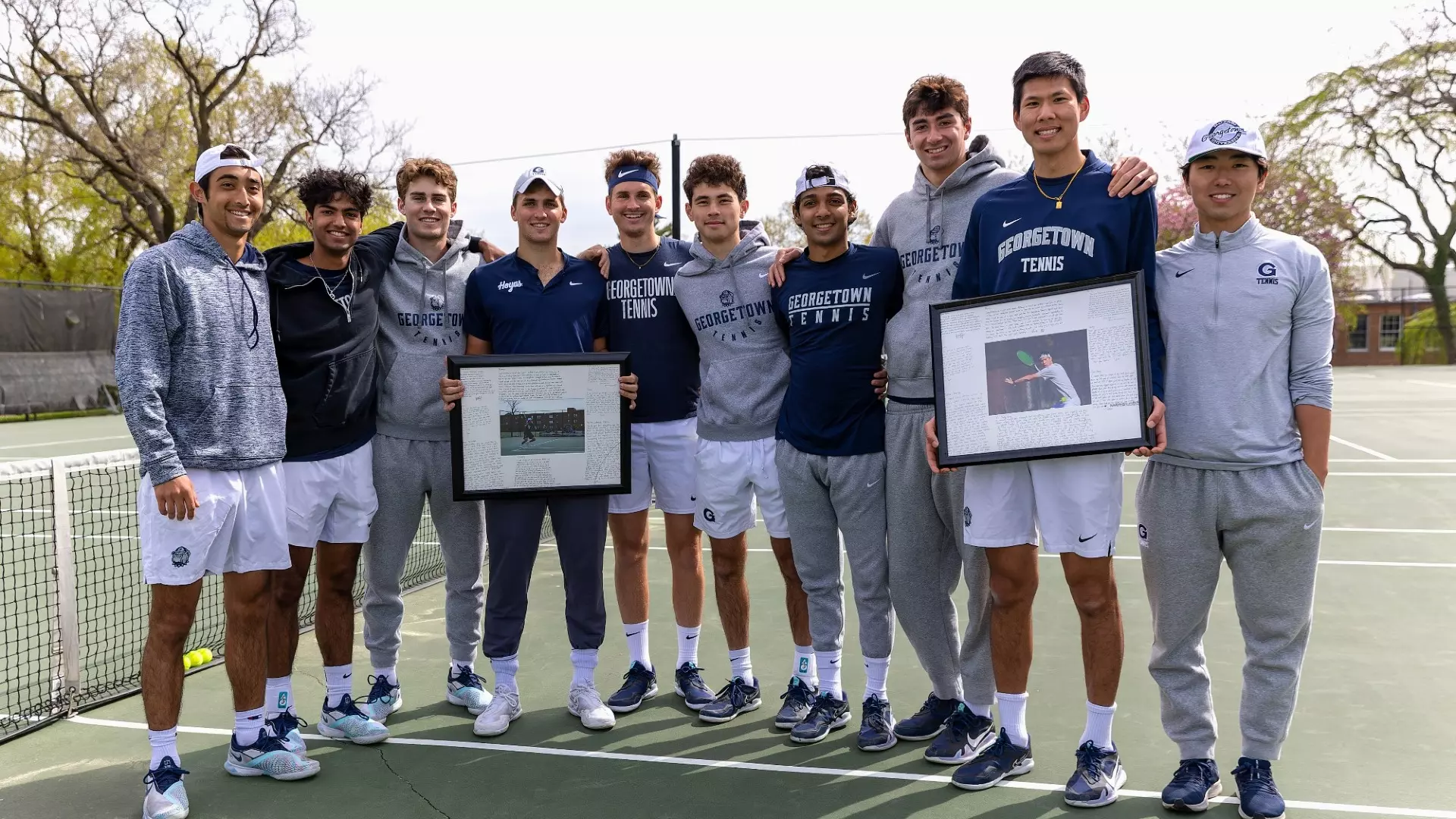 men tennis senior day