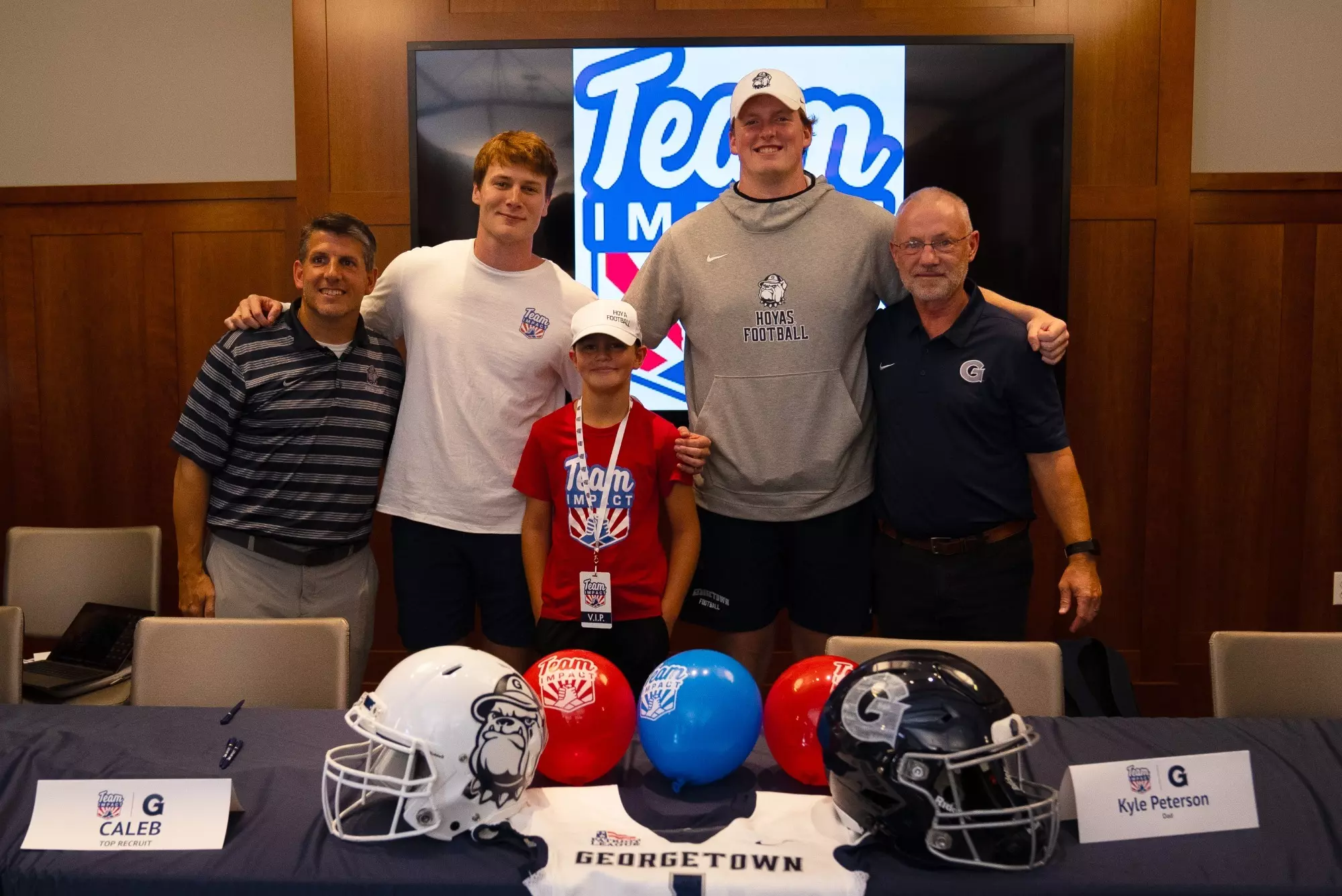 Team Impact Caleb's Signing day