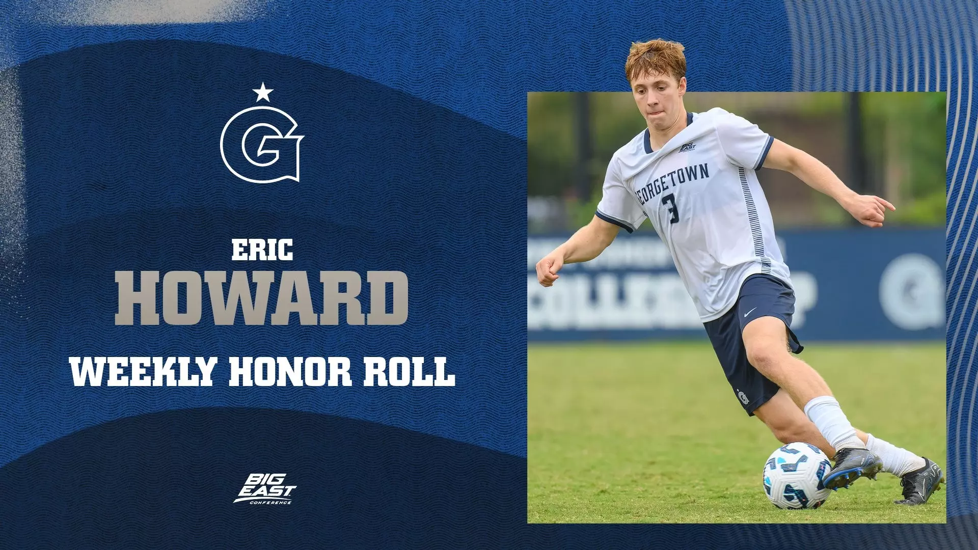 Howard Named to BIG EAST Weekly Honor Roll University