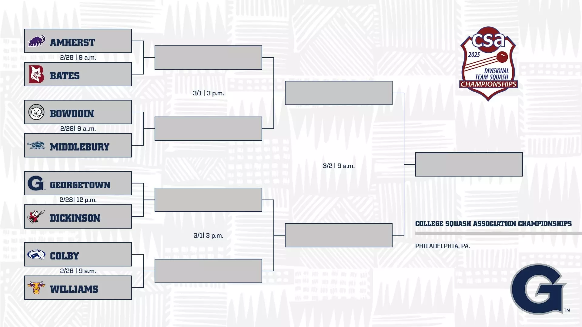 2025 CSA Divisional Championship Bracket