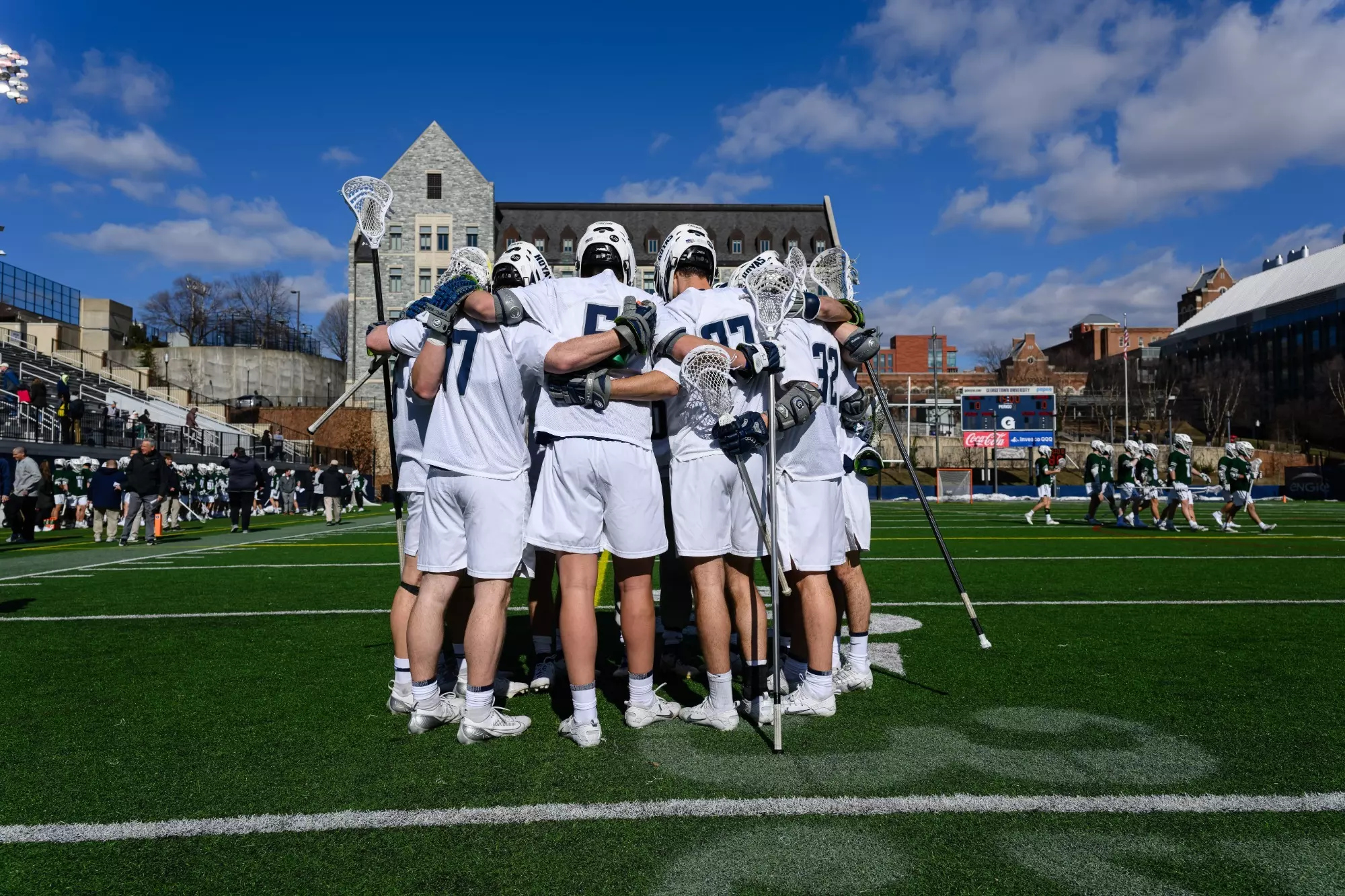 Georgetown Men's Lacrosse Huddle