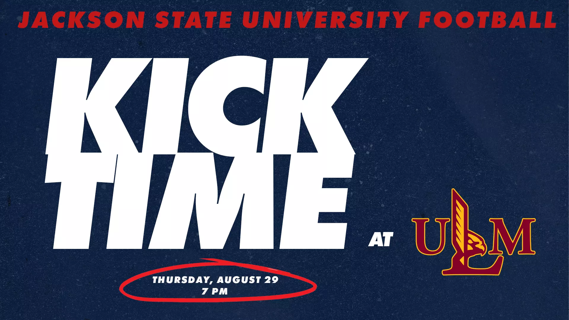 Kick time announced for ULM, game moved to Thursday night Jackson